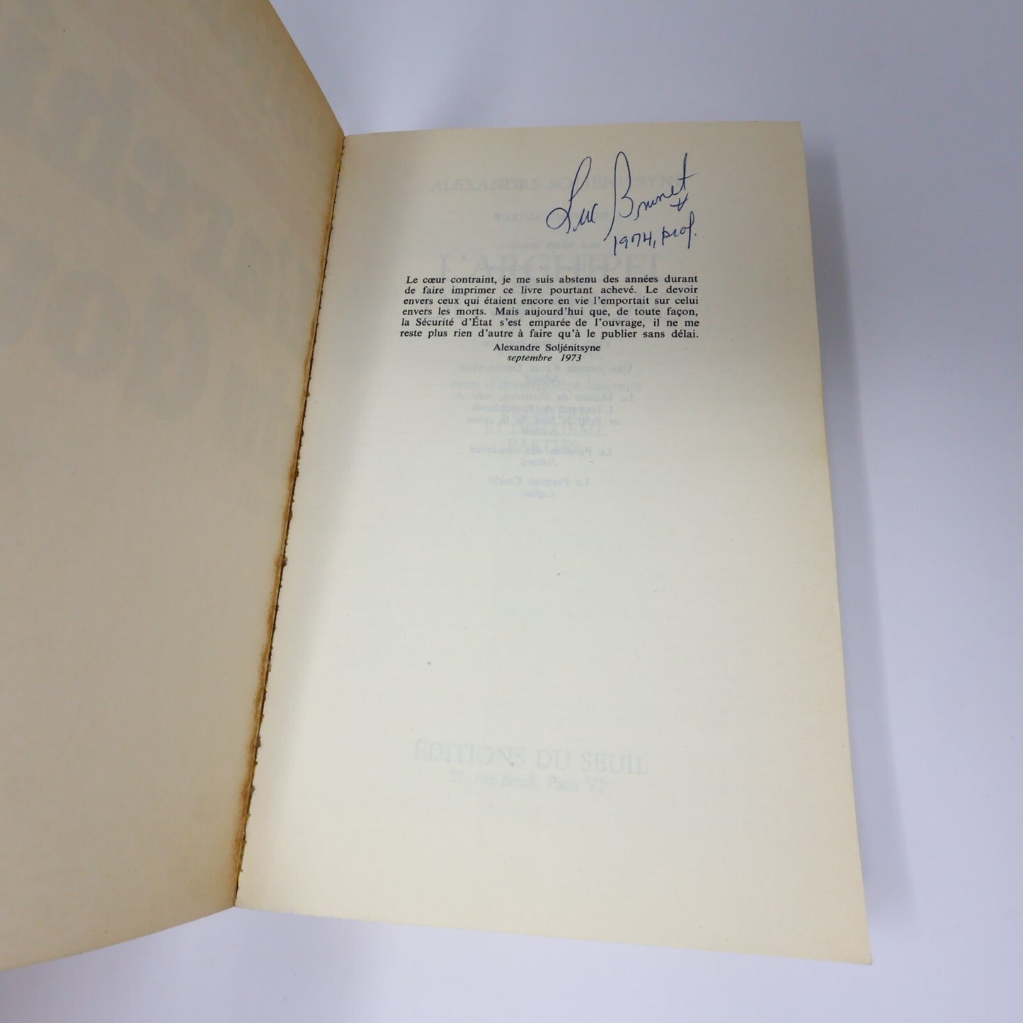 Alexandre Soljénitsyne Lot 5 Livres L'Archipel du Goulag #1-2/Chêne et le Veau