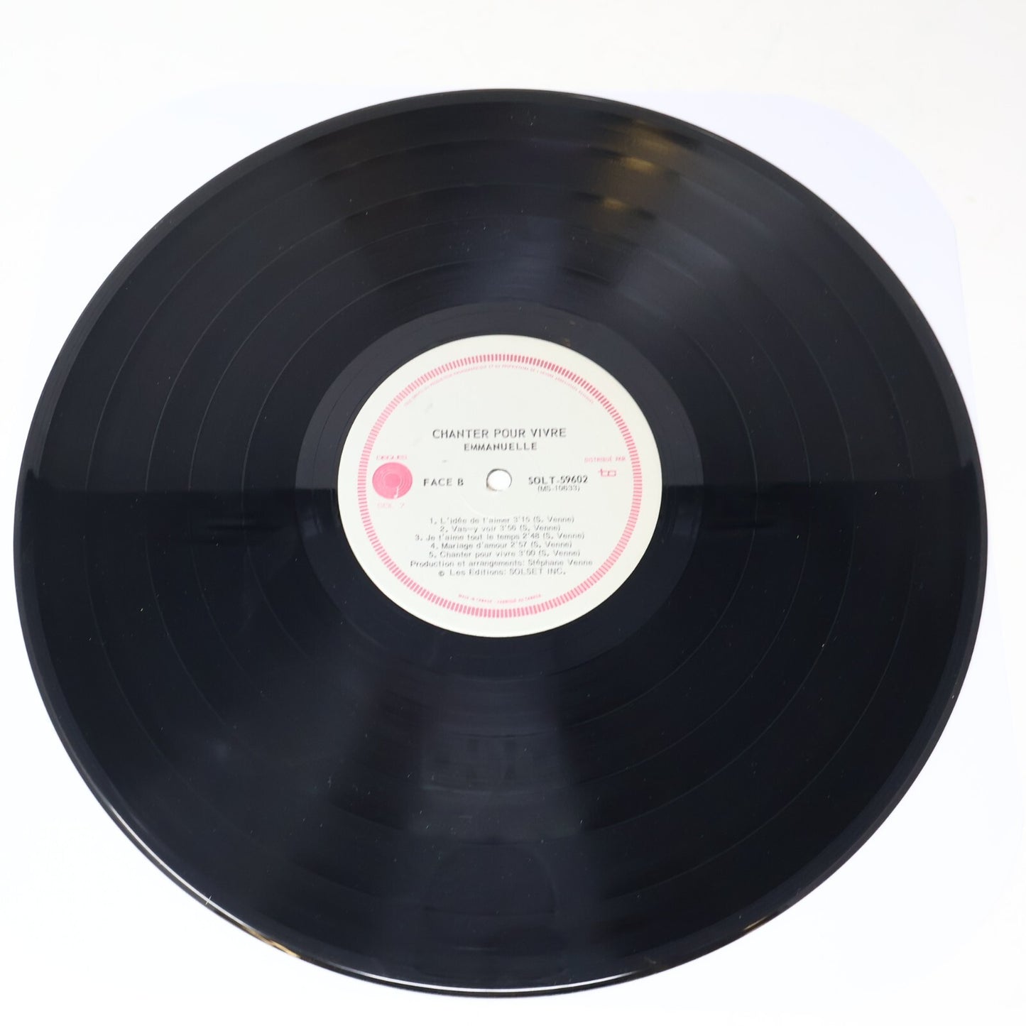 Emmanuëlle Lot 2 Disques Chanter Pour Vivre/Monde À L'Envers Emmanuelle Record