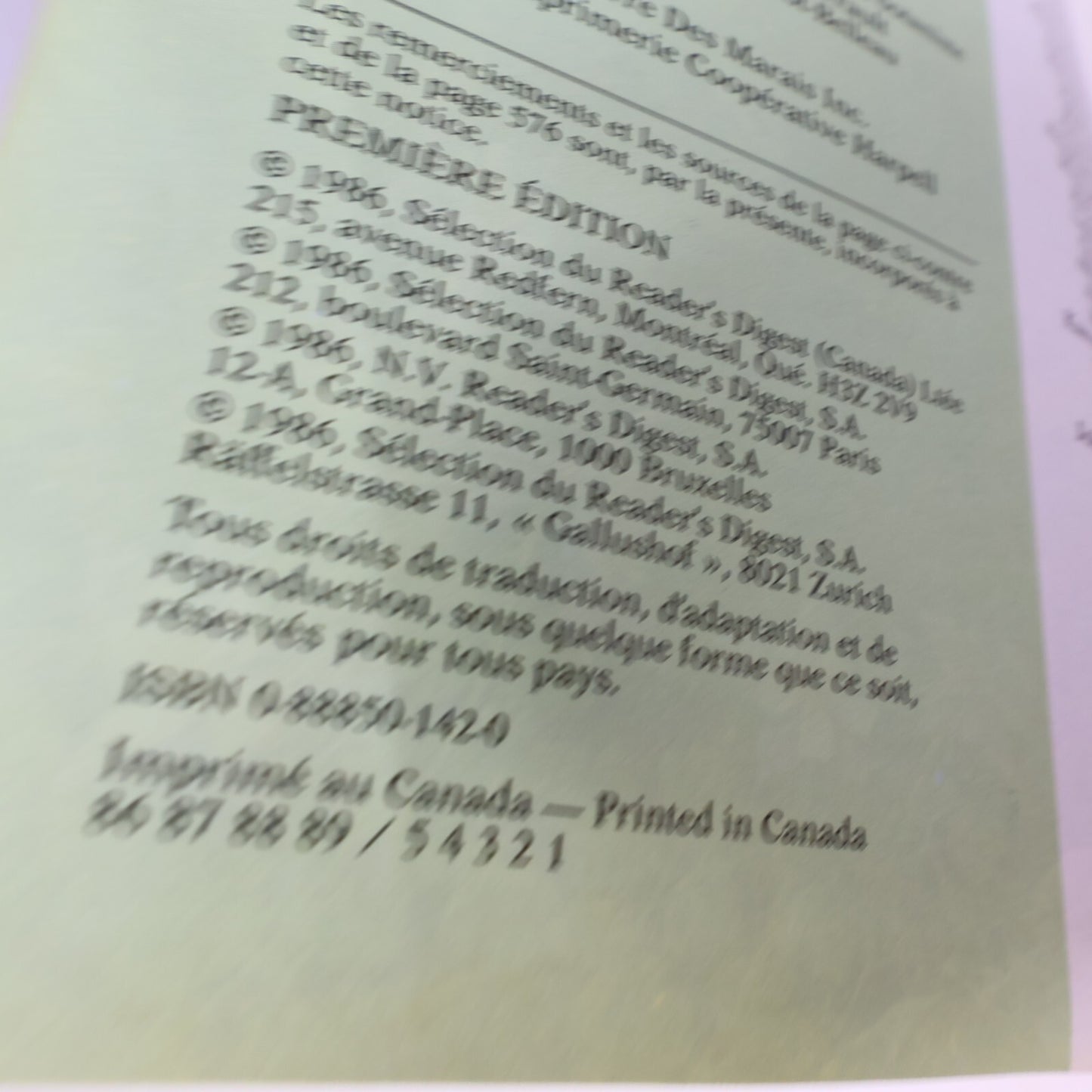 1986 Faune et Flore de l'Amérique du Nord Nature Reader's Digest Français Livre