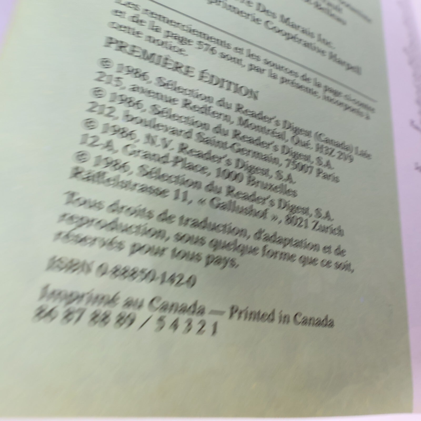 1986 Faune et Flore de l'Amérique du Nord Nature Reader's Digest Français Livre