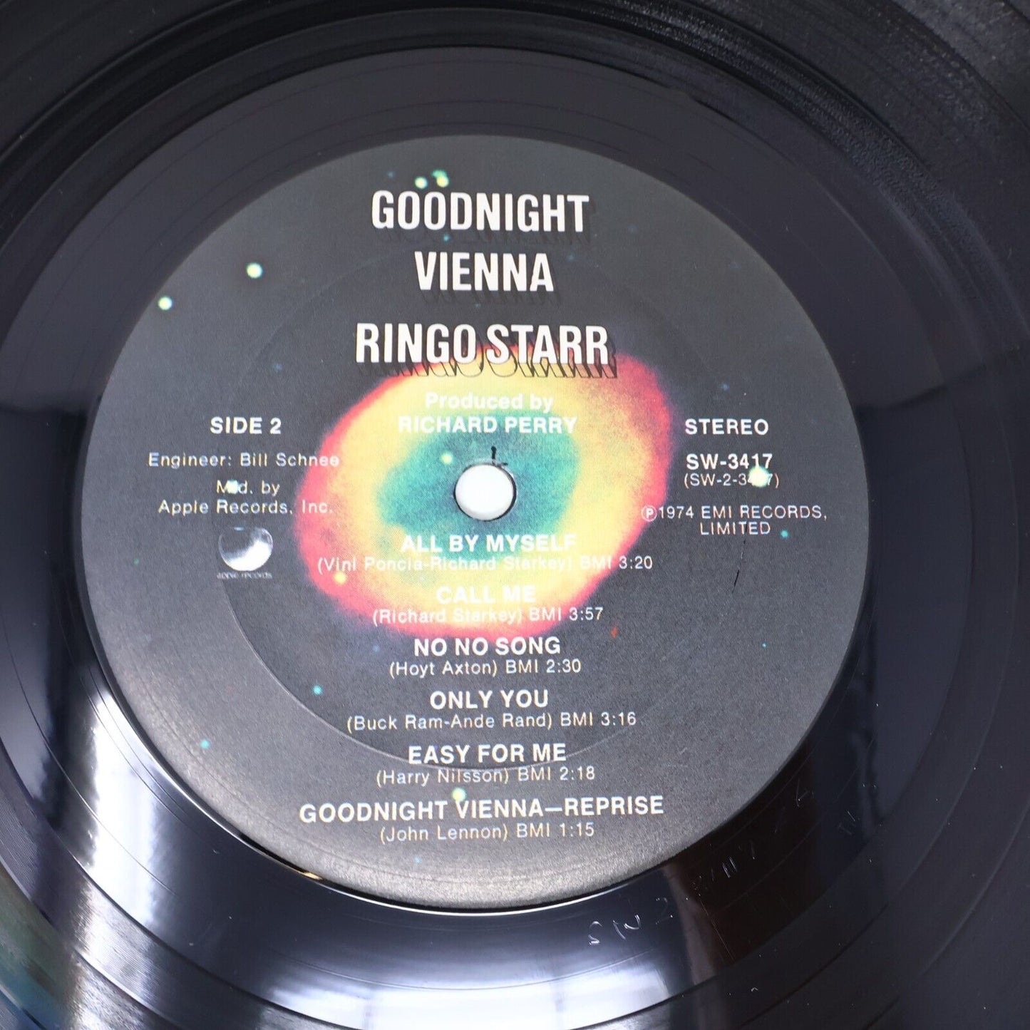 Ringo Starr Goodnight Vienna LP Record Vinyl 1974 EMI Records SW-3417 Occapella