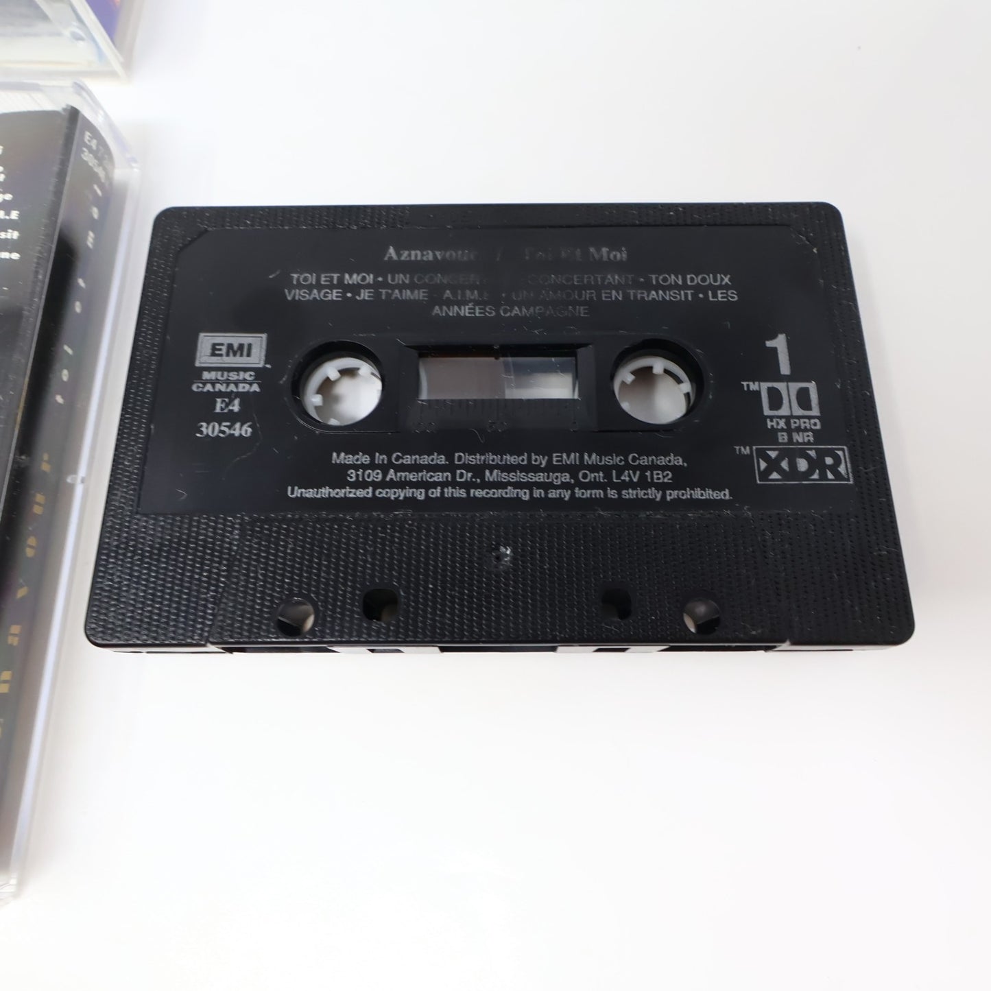 Aznavour Lot 6 Cassettes Plus Bleu/Toi et Moi/Chansons d'Or/Palais des congrès