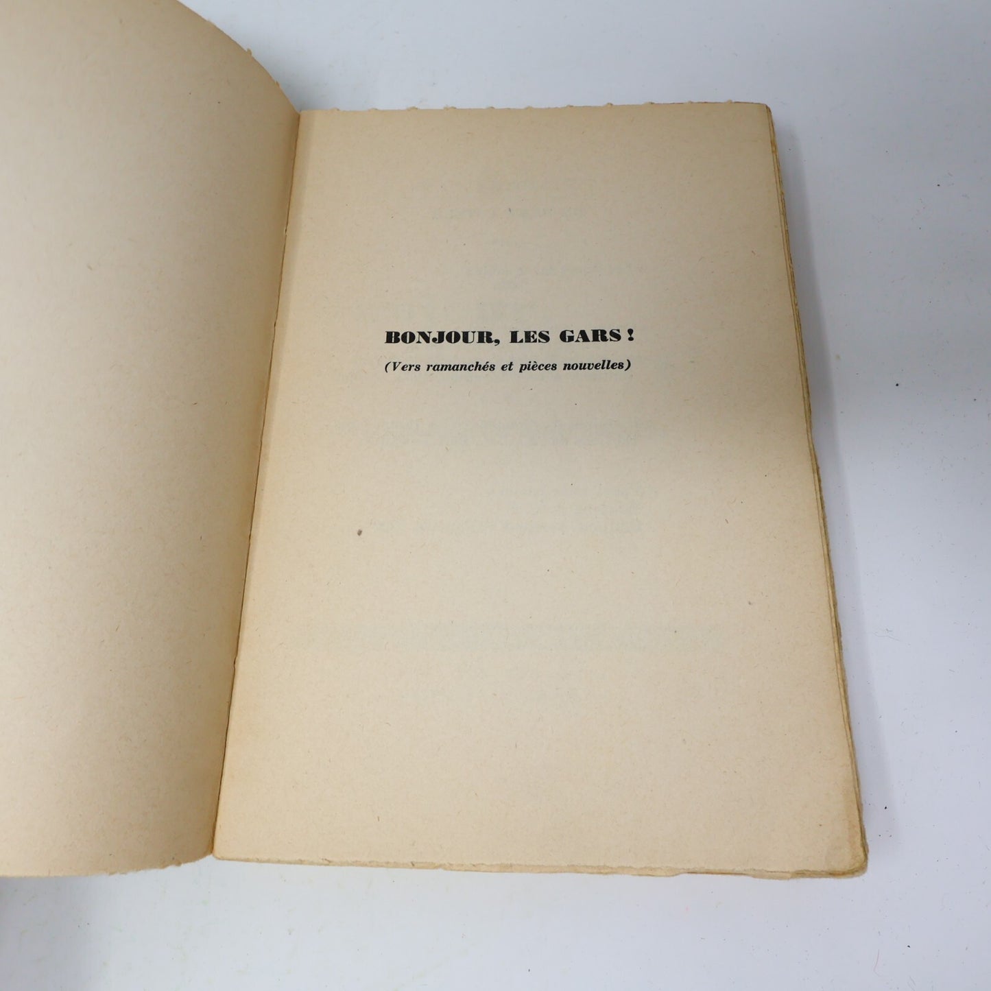 1948 Bonjour les Gars! Jean Narrache/Émile Coderre Éditions Fernand Pilon Poésie