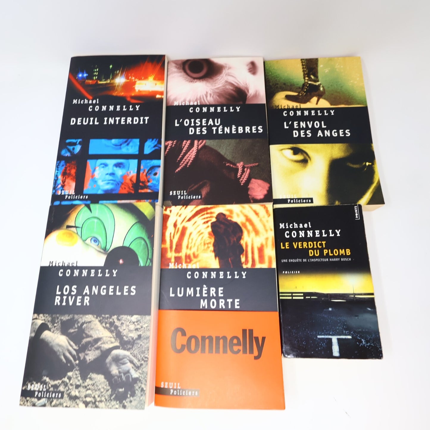 Michael Connelly Lot 6 Livres Deuil Interdit/Los Angeles River/Lumière Morte PB