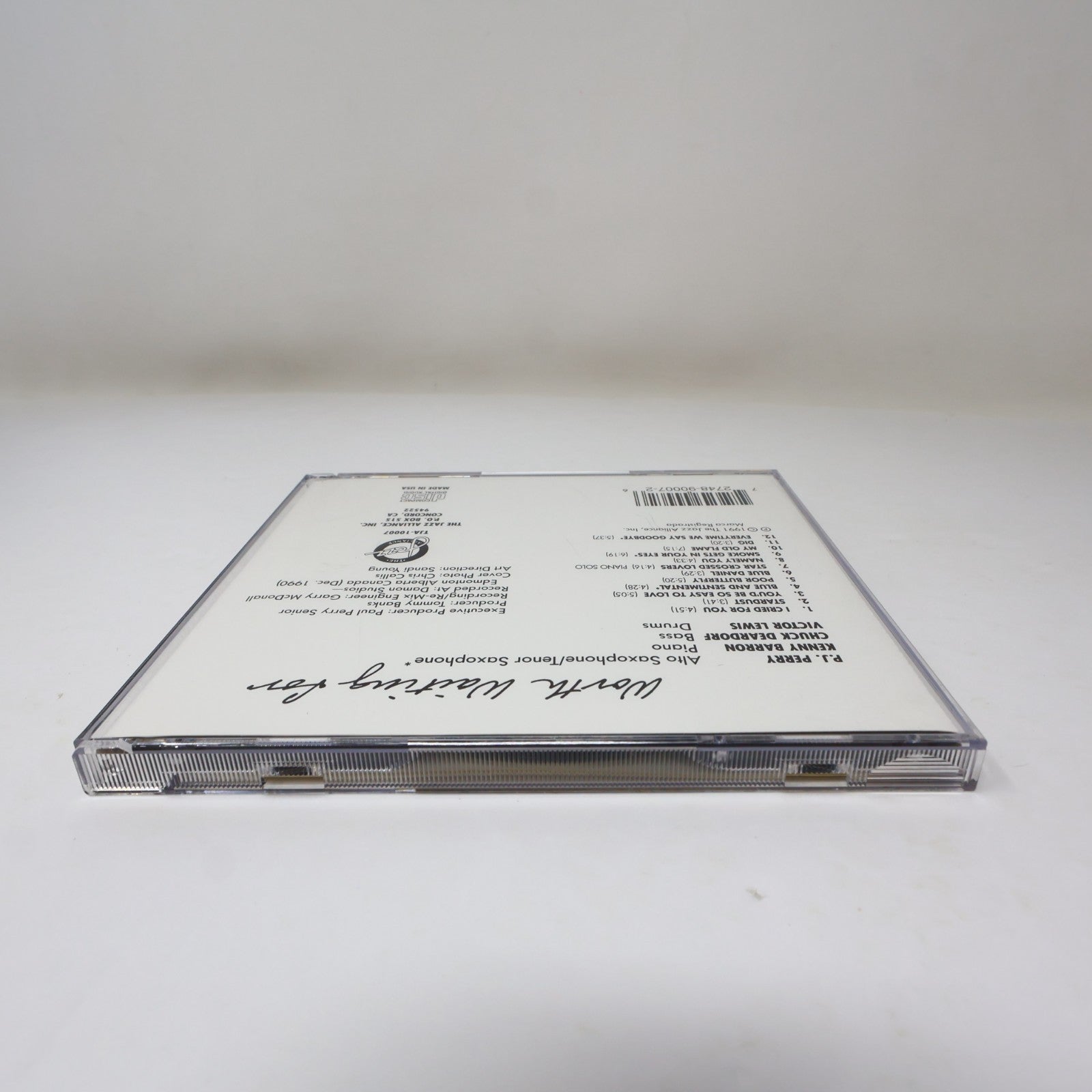 Worth Waiting For P.J. Perry CD Jazz Alliance 1991 Bop TJA-10007 90s