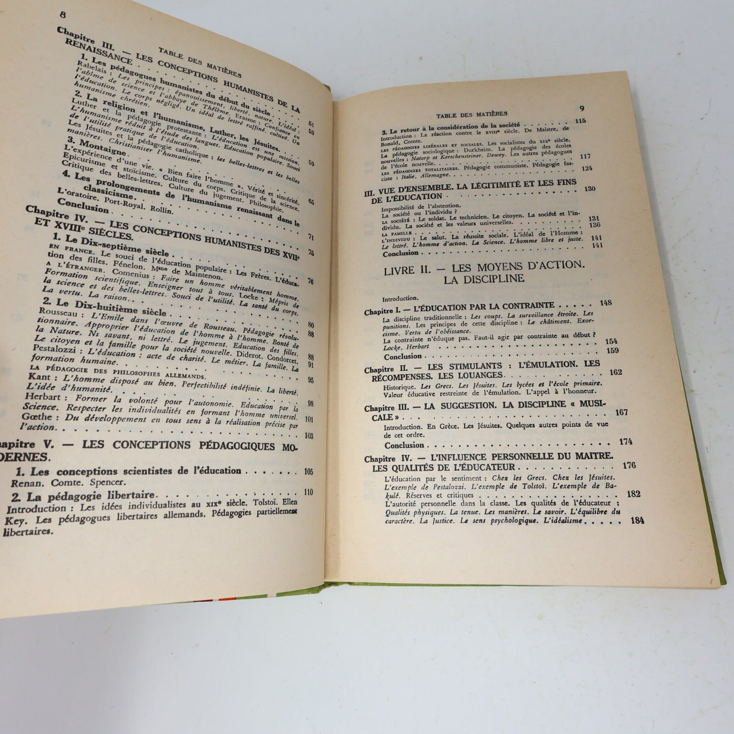 1966 Pédagogie Générale par l'Étude des Doctrines Pédagogiques J.Leif/G. Rustin