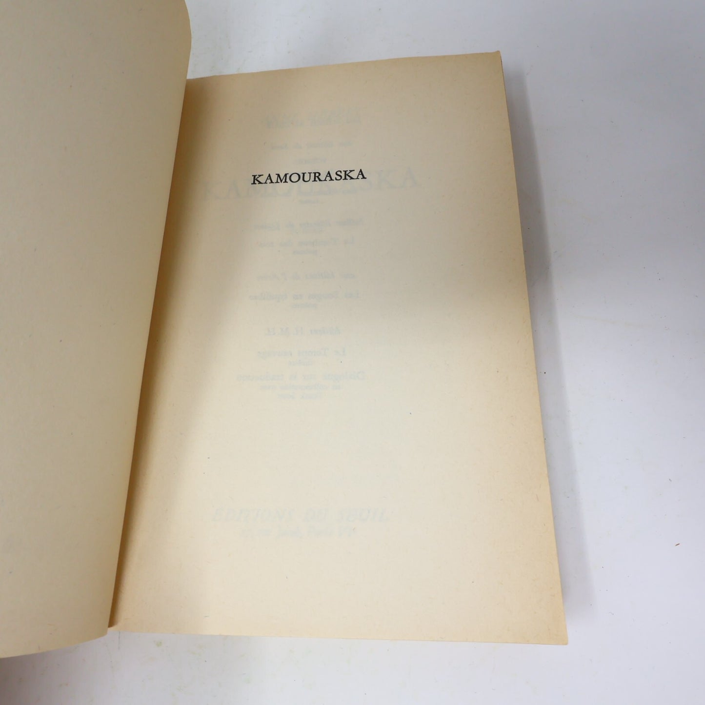 Anne Hébert Lot 2 Livres Kamouraska/Les Enfants du Sabbat Littérature Québécoise