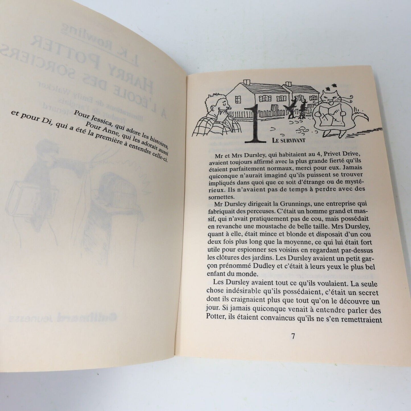 Lot 2 livres illustrés Harry Potter #1-2 Folio Junior 1st Ed Français/French