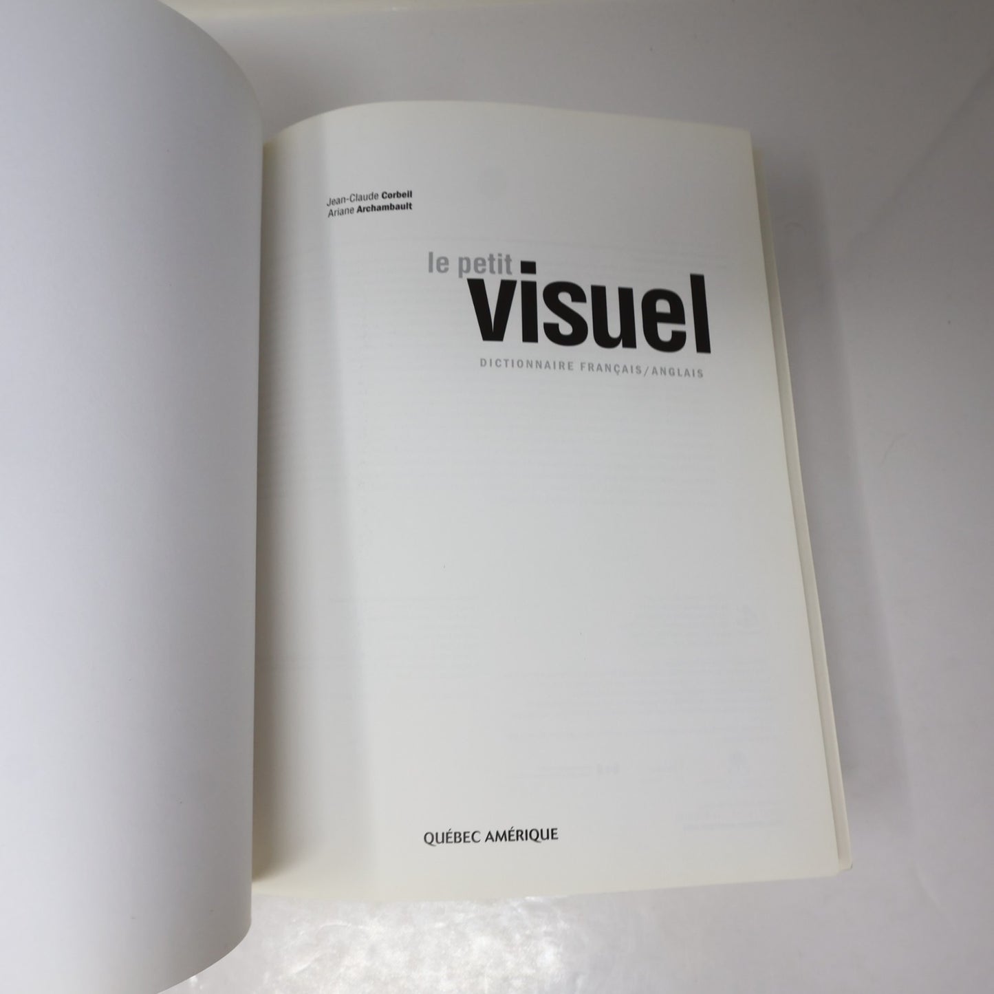 Le Petit Visuel Dictionnaire Français/Anglais Ouvrage de Référence Éducation HC