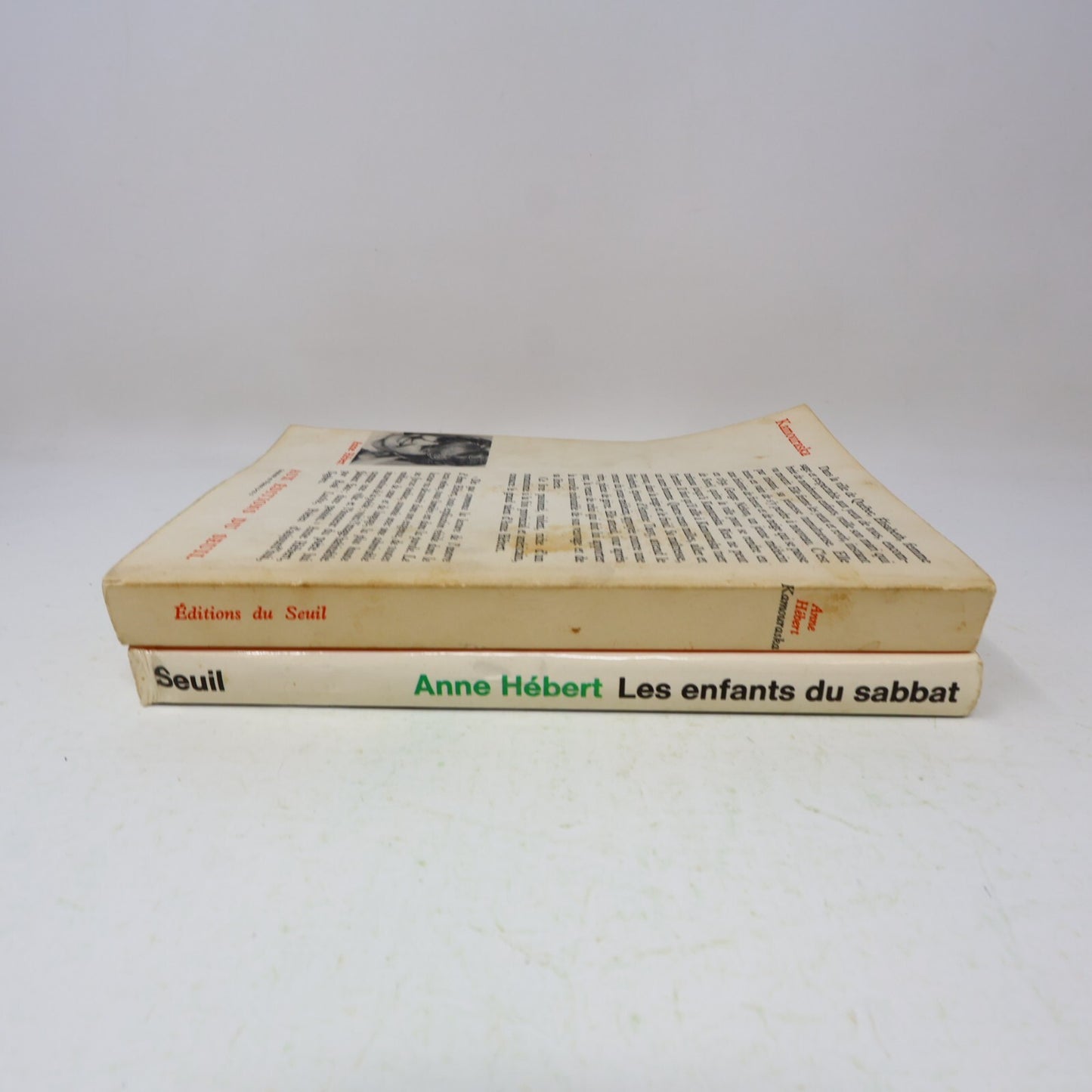 Anne Hébert Lot 2 Livres Kamouraska/Les Enfants du Sabbat Littérature Québécoise