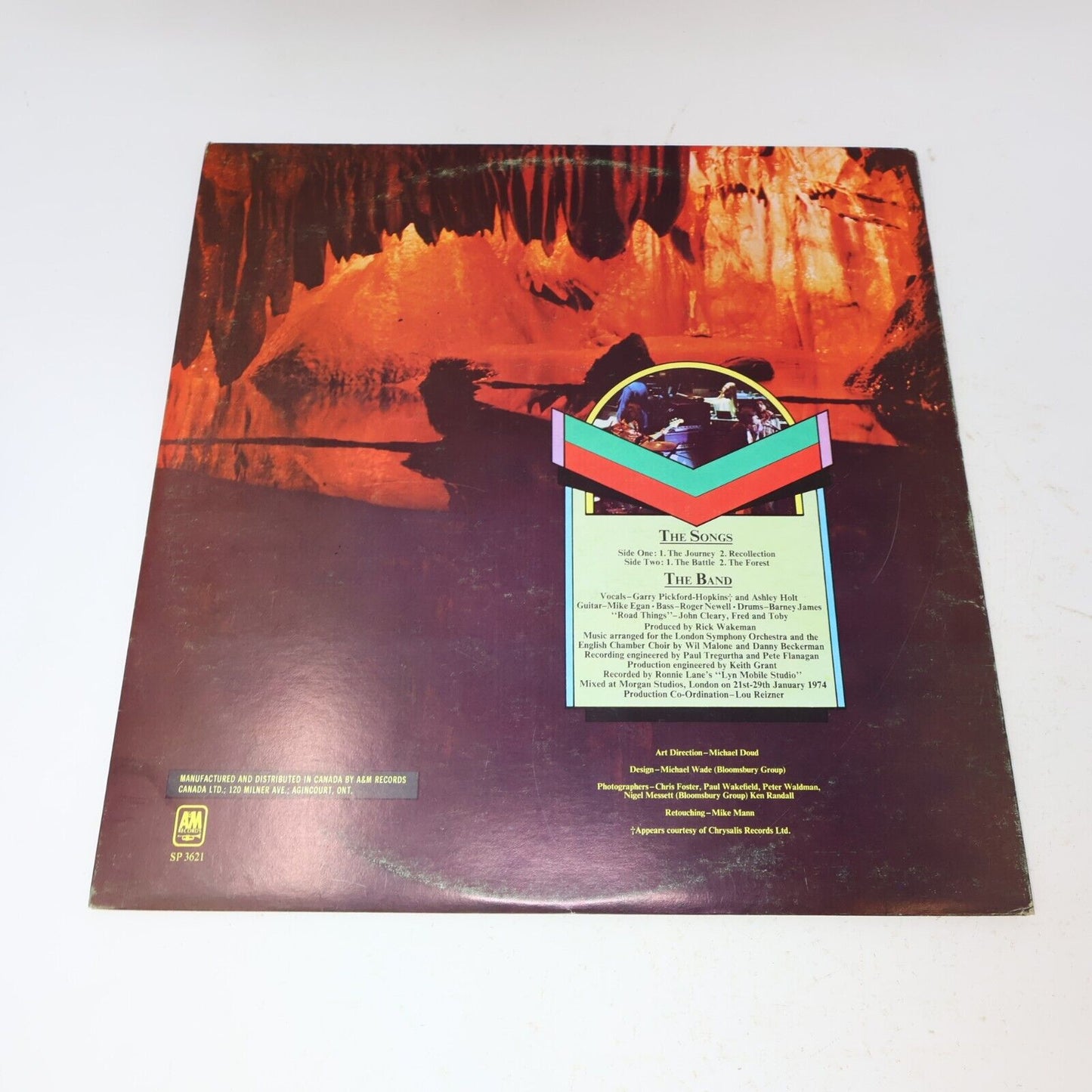 Rick Wakeman Journey To The Centre Of The Earth LP 1974 SP-3621 Record + Booklet