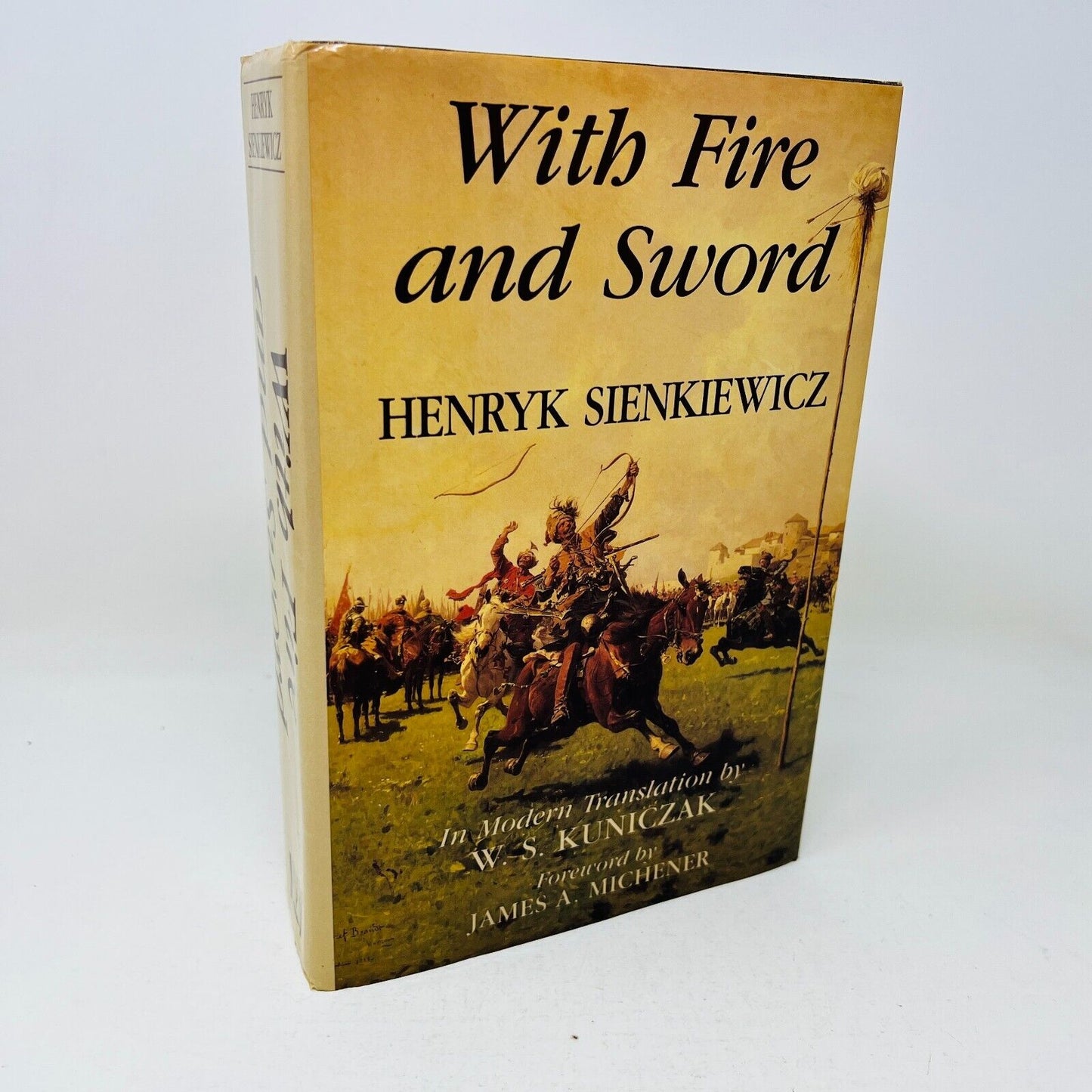 1991 With Fire and Sword by Henryk Sienkiewicz Hardcover DJ Copernicus Society