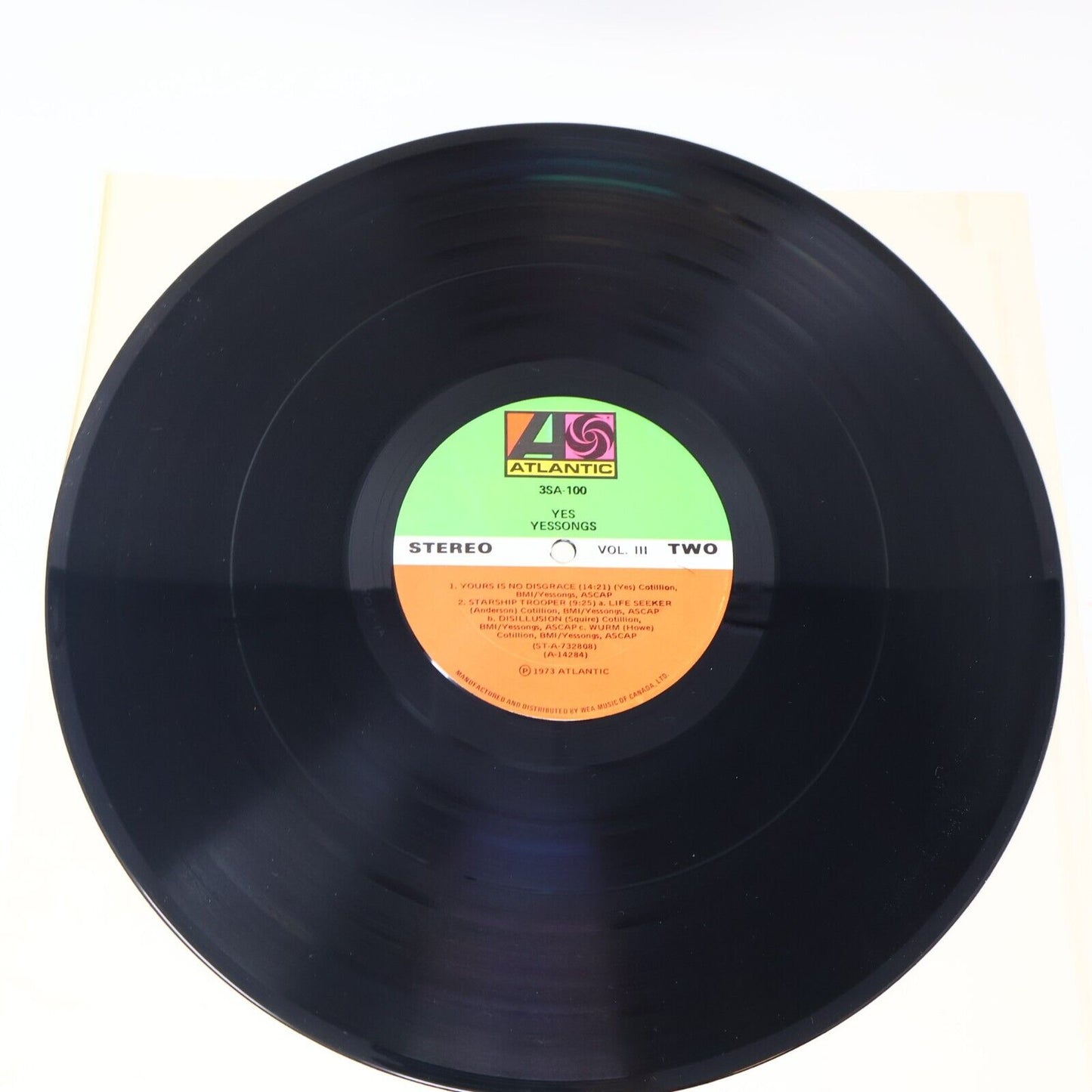Yes Yessongs 3x LP Record Vinyl 1973 Canada Atlantic SD 3-100 Booklet Included