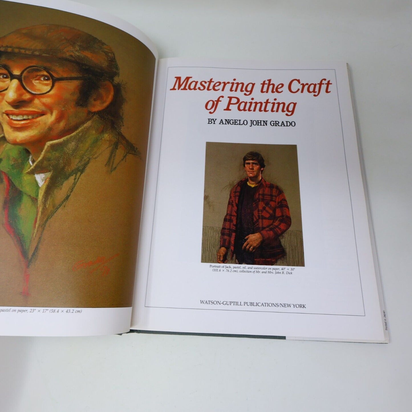 1985 Mastering the Craft of Painting Angelo John Grado Arts 1st Print Hardcover