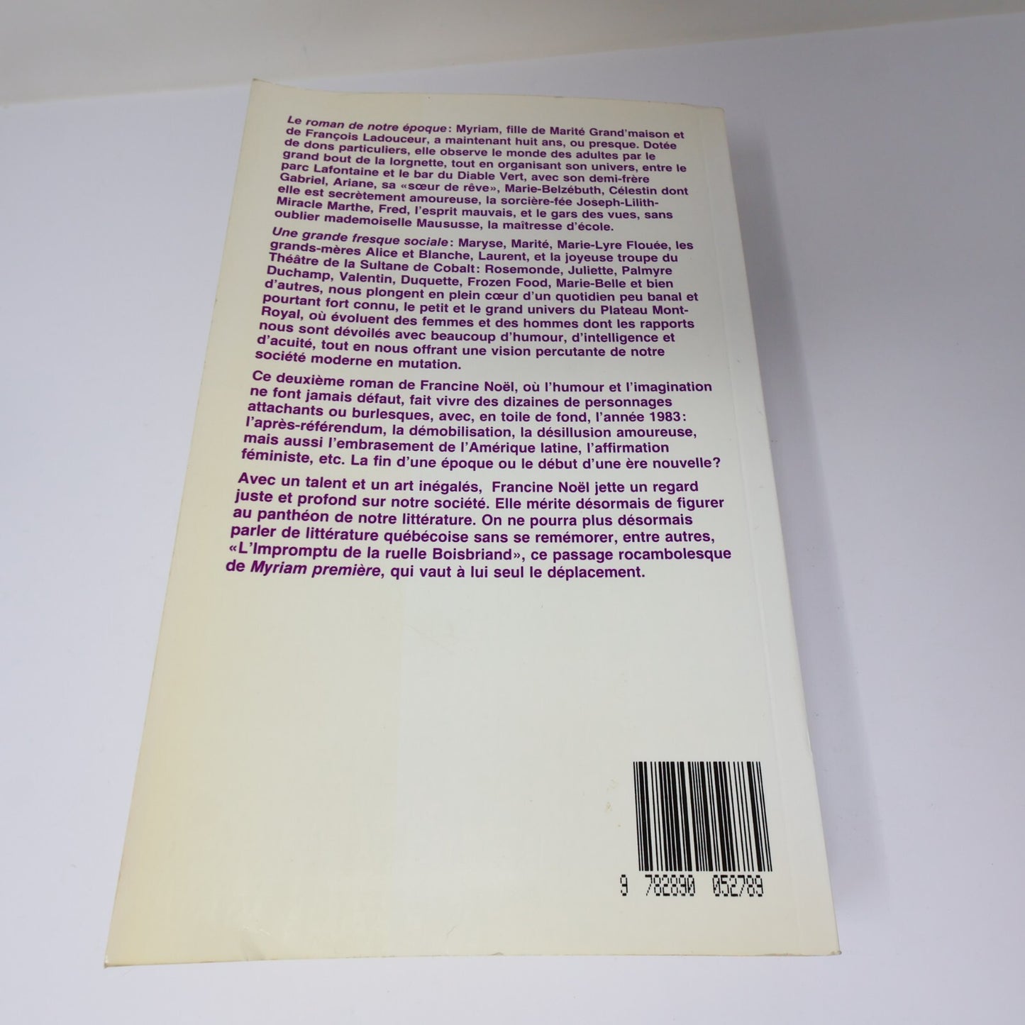 Francine Noël Lot 2 Livres Myriam Première/Maryse Littérature Québécoise Roman