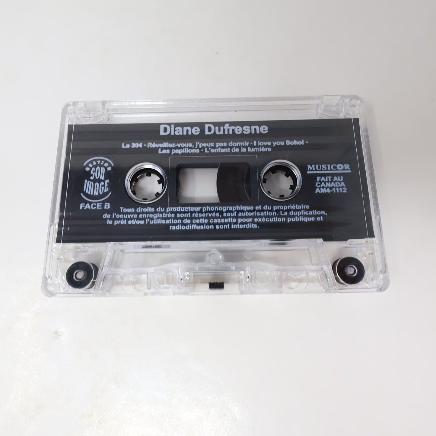 Diane Dufresne Cassette Éponyme I Love You Soho!/Le 304 1997 Musicor AM4 1112