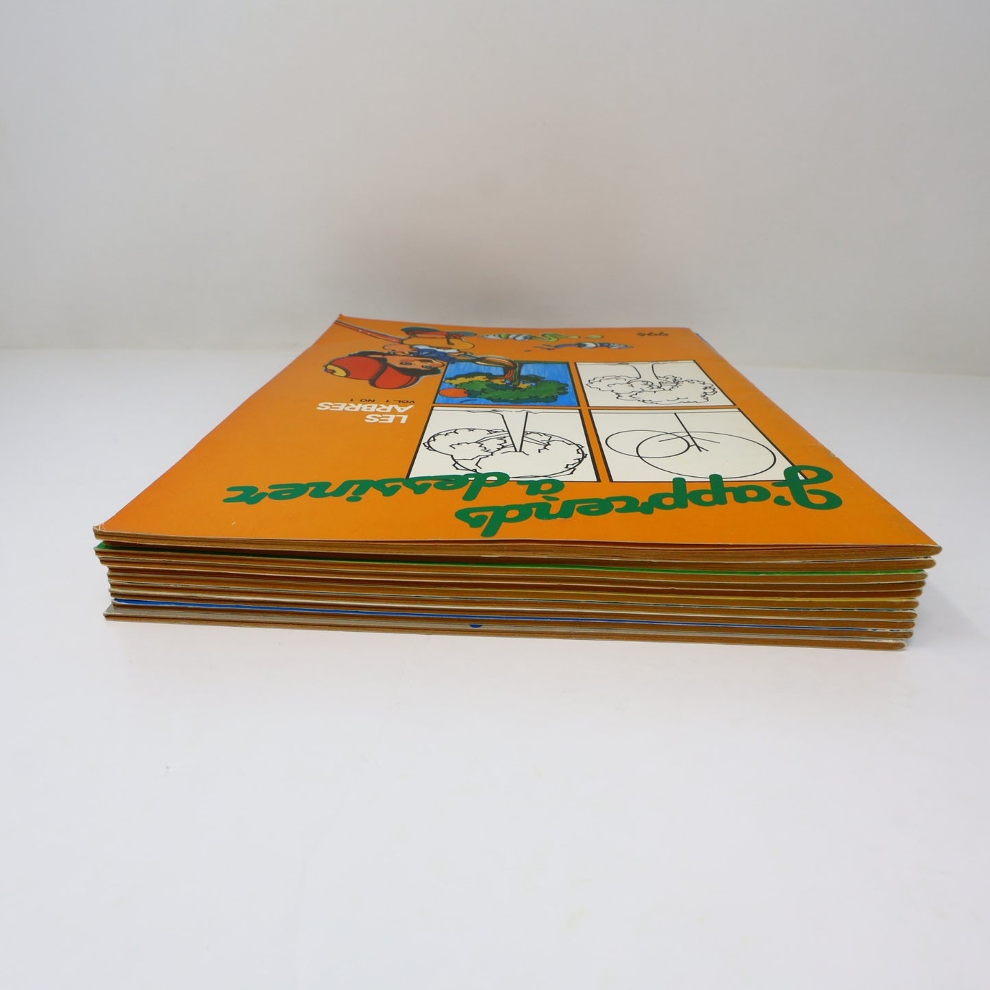 J'Apprends à Dessiner #1-10 Lot 10 Livres à Colorier Québec Agenda Complète 1984