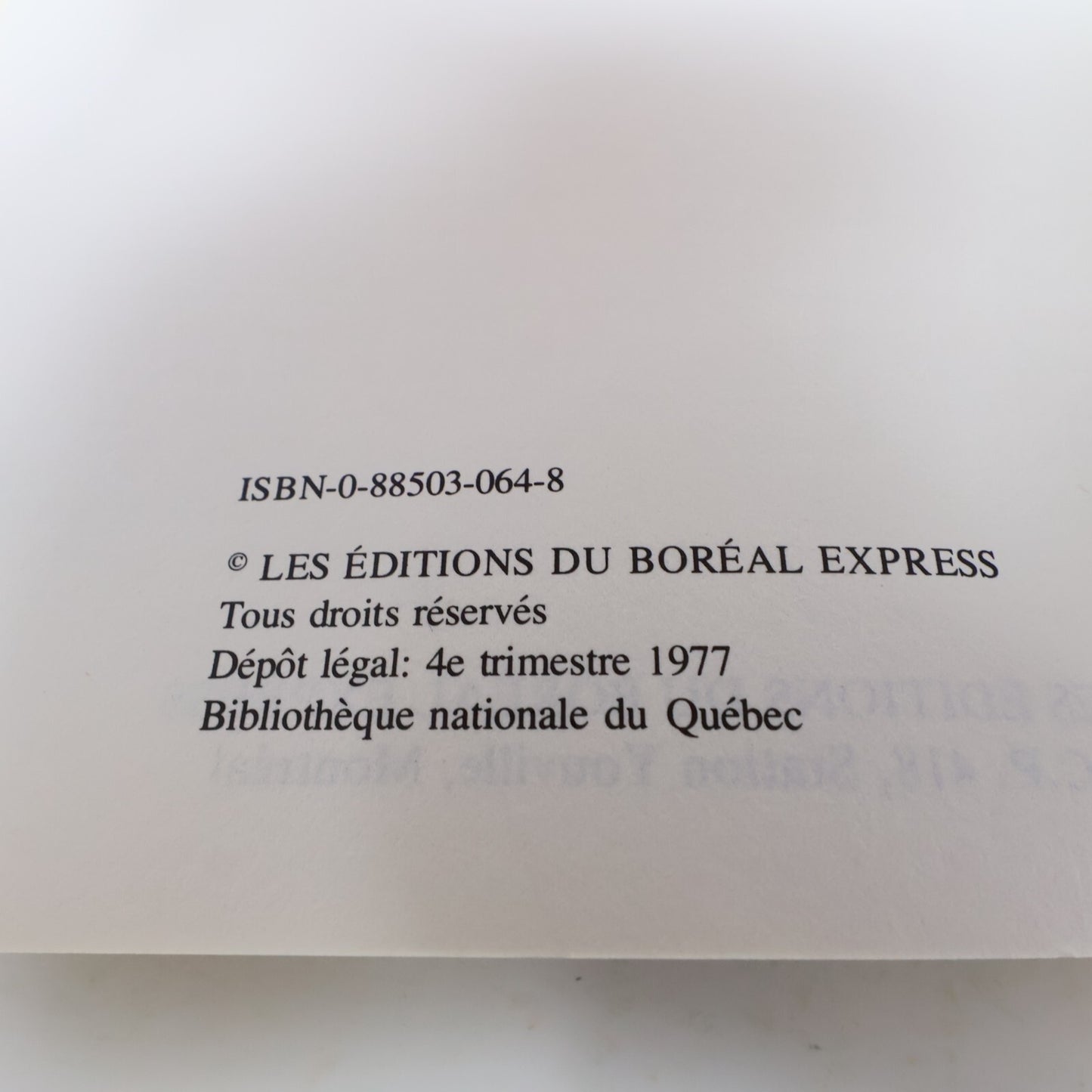 1978 Les Revenants de la Beauce Paul Jacob Boréal Québec Fantômes Folklore Livre