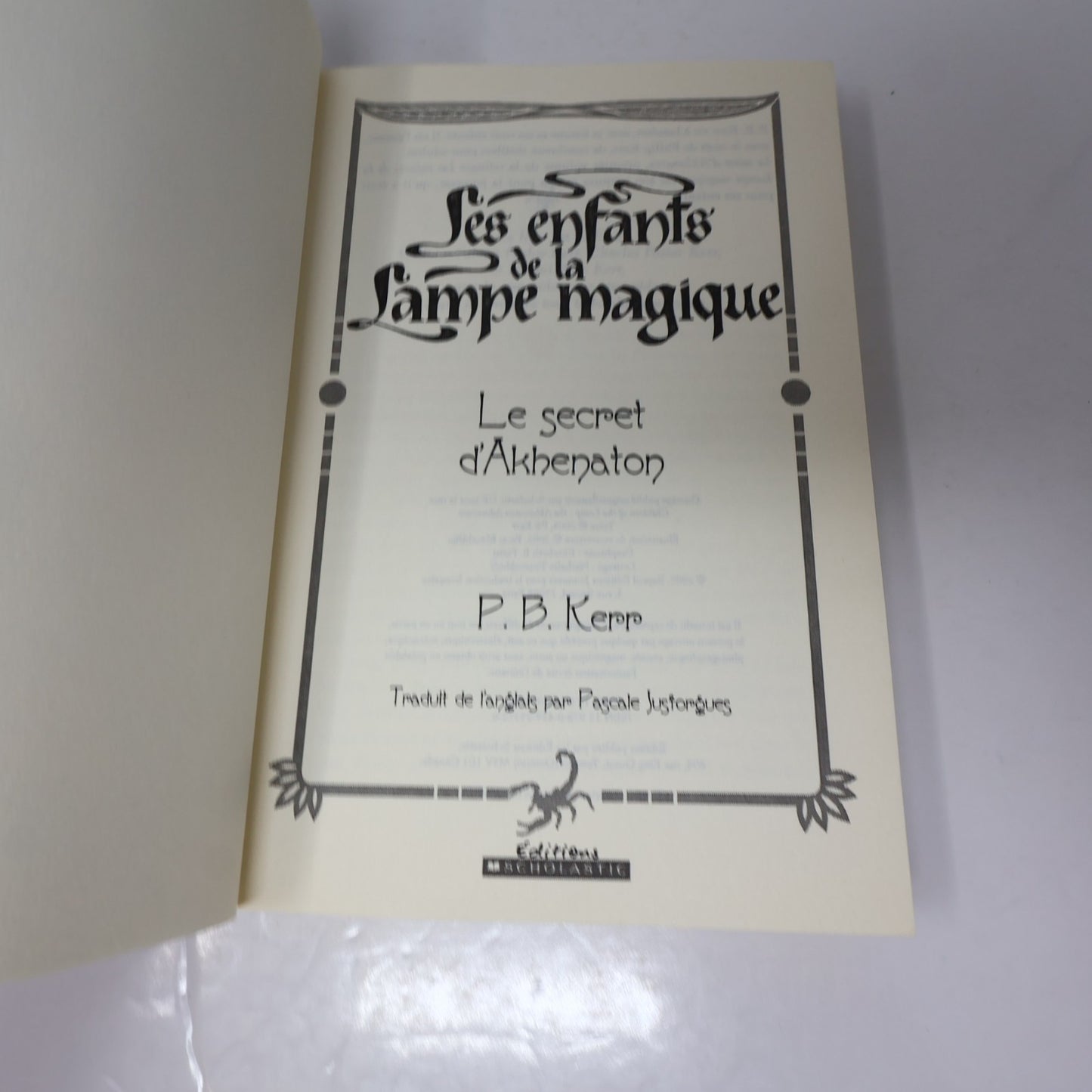 Les Enfants de la Lampe Magique #1-4 Lot 4 Livres P. B. Kerr Français French PB