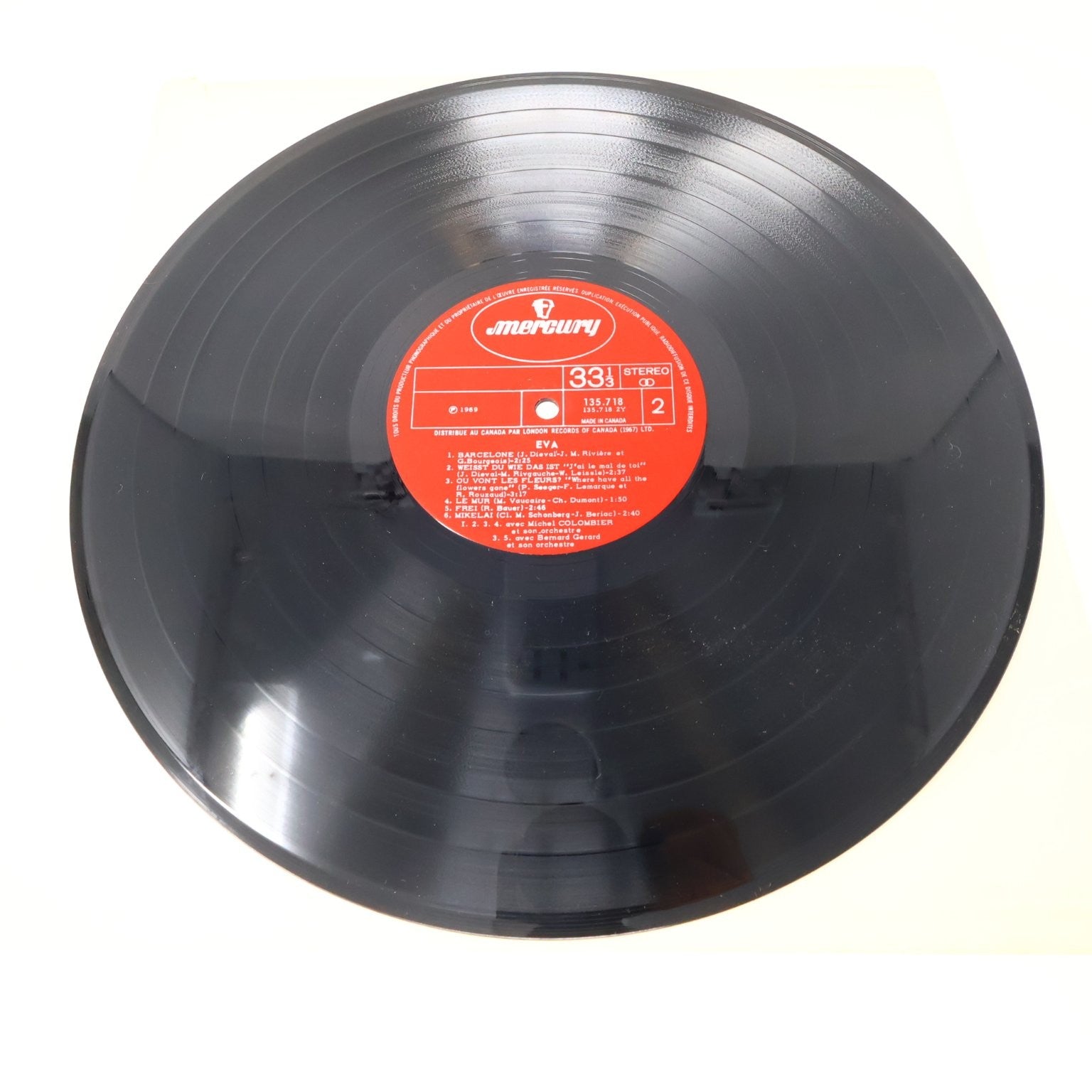 Eva Lot 3 Disques L'Orage/Éponyme LP Record Mercury/Barclay 33 RPM 1969-1972