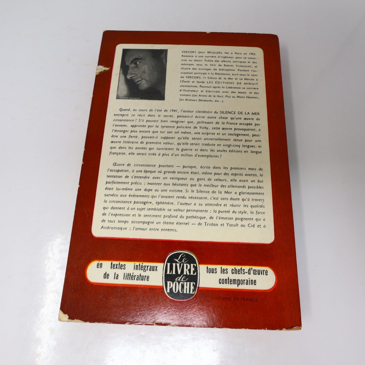 André Vercors Lot 2 Livres Poche Les Animaux Dénaturés/Le Silence de la Mer PB
