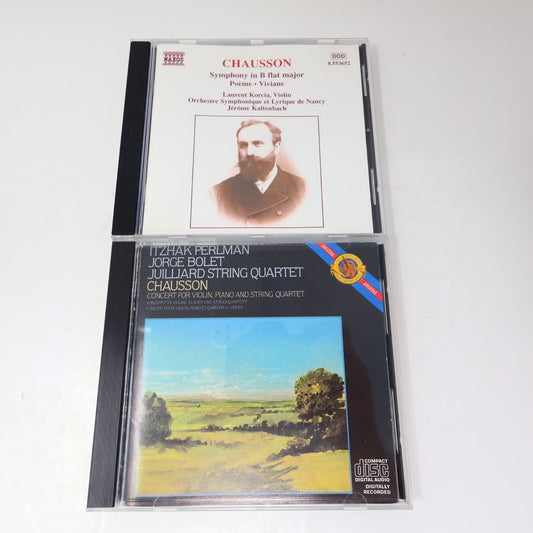 Chausson 2 CD Lot Symphony Op. 20/Poème/Viviane/Concert Violin Piano Classical