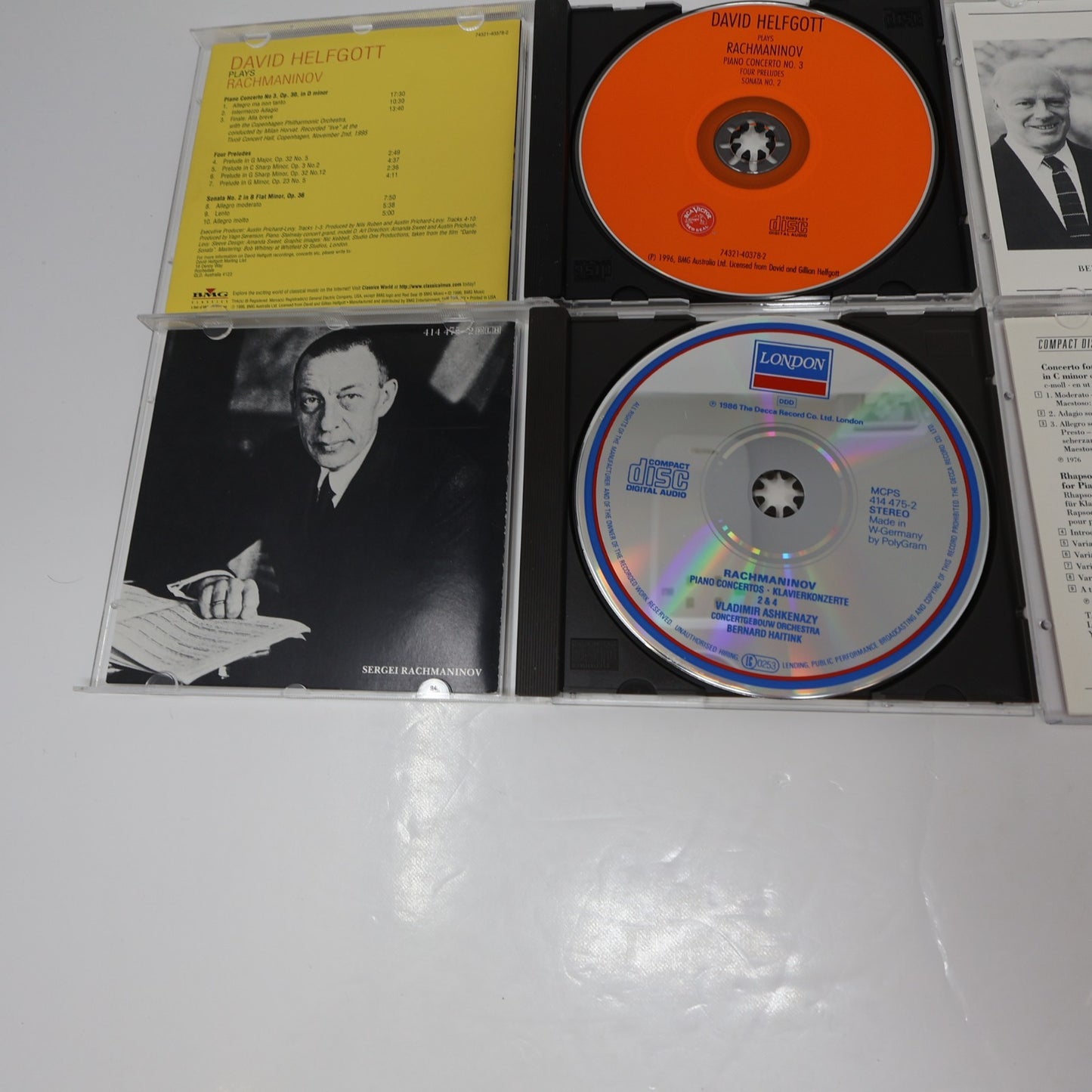Rachmaninov 10 CD Lot Ashkenazy/John Browning/Helfgott/Haitink/Dutoit/Prévin