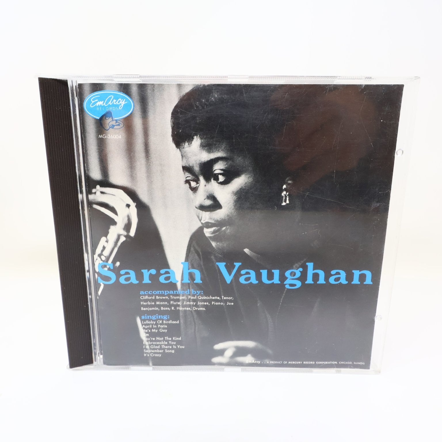 Sarah Vaughan - Self Titled CD Jazz Vocal EmArcy Records Lullaby of Birdland