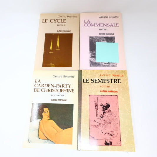 Gérard Bessette Lot 4 Livres Cycle/Commensale/Semestre Littérature Québécoise PB