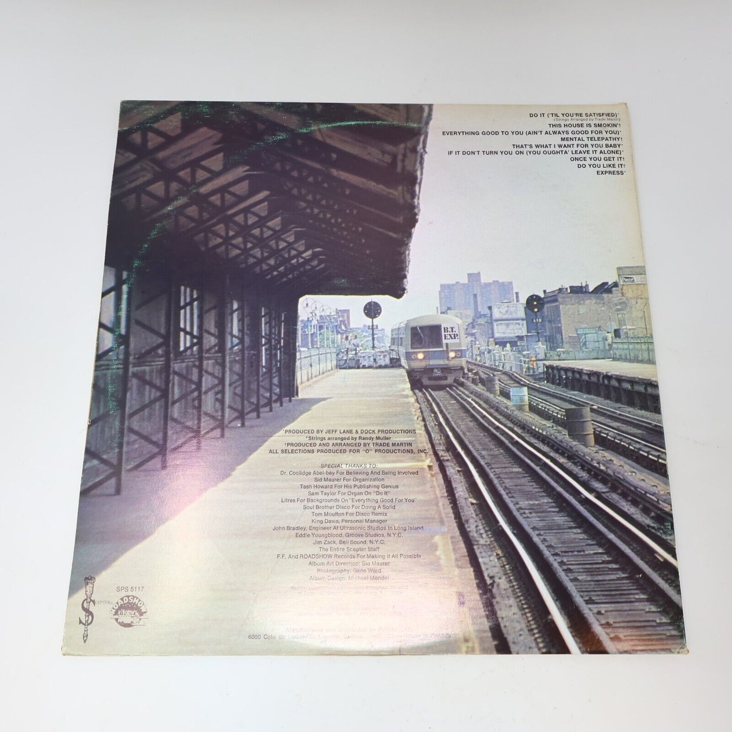 B.T. Express Do It 'Til You're Satisfied LP Vinyl Record SPS 5117 Canada Scepter