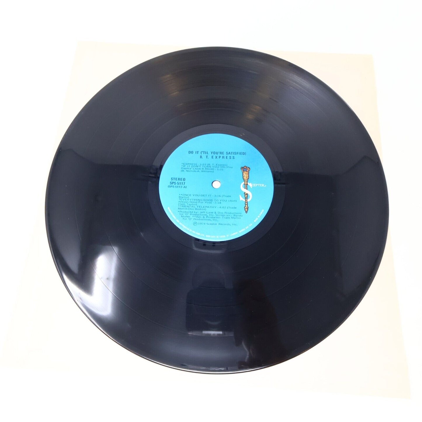 B.T. Express Do It 'Til You're Satisfied LP Vinyl Record SPS 5117 Canada Scepter
