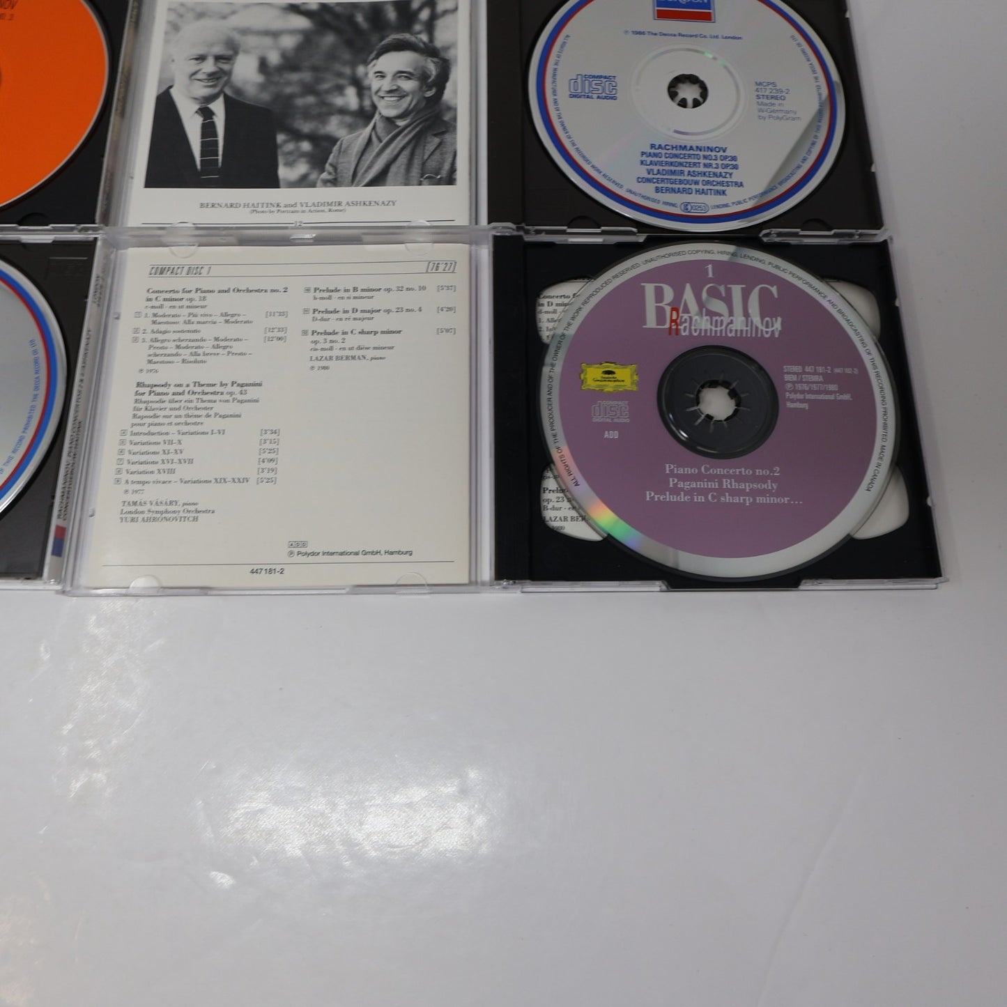Rachmaninov 10 CD Lot Ashkenazy/John Browning/Helfgott/Haitink/Dutoit/Prévin