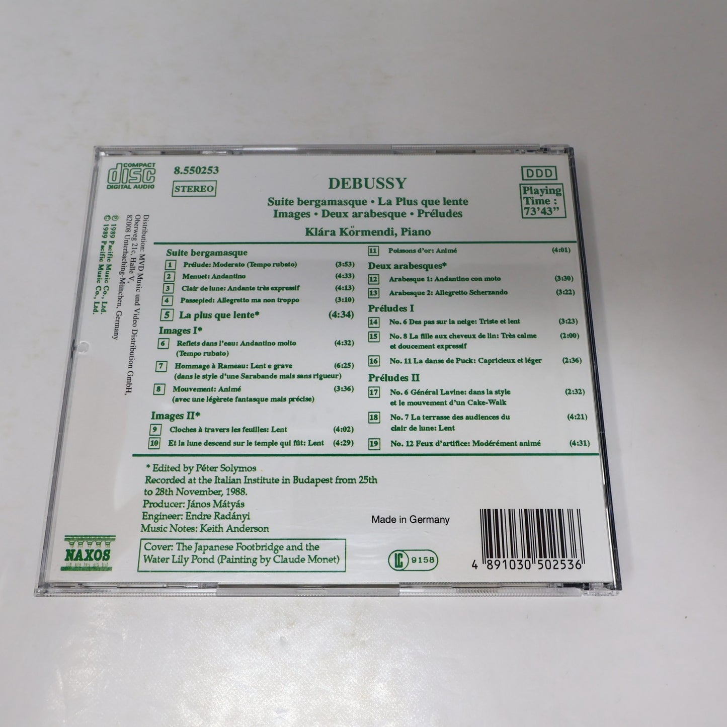 Debussy 4 CD Lot Piano Music/Piano Trios/La Mer/Nocturnes/Jeux Baudo/Thomas 80s
