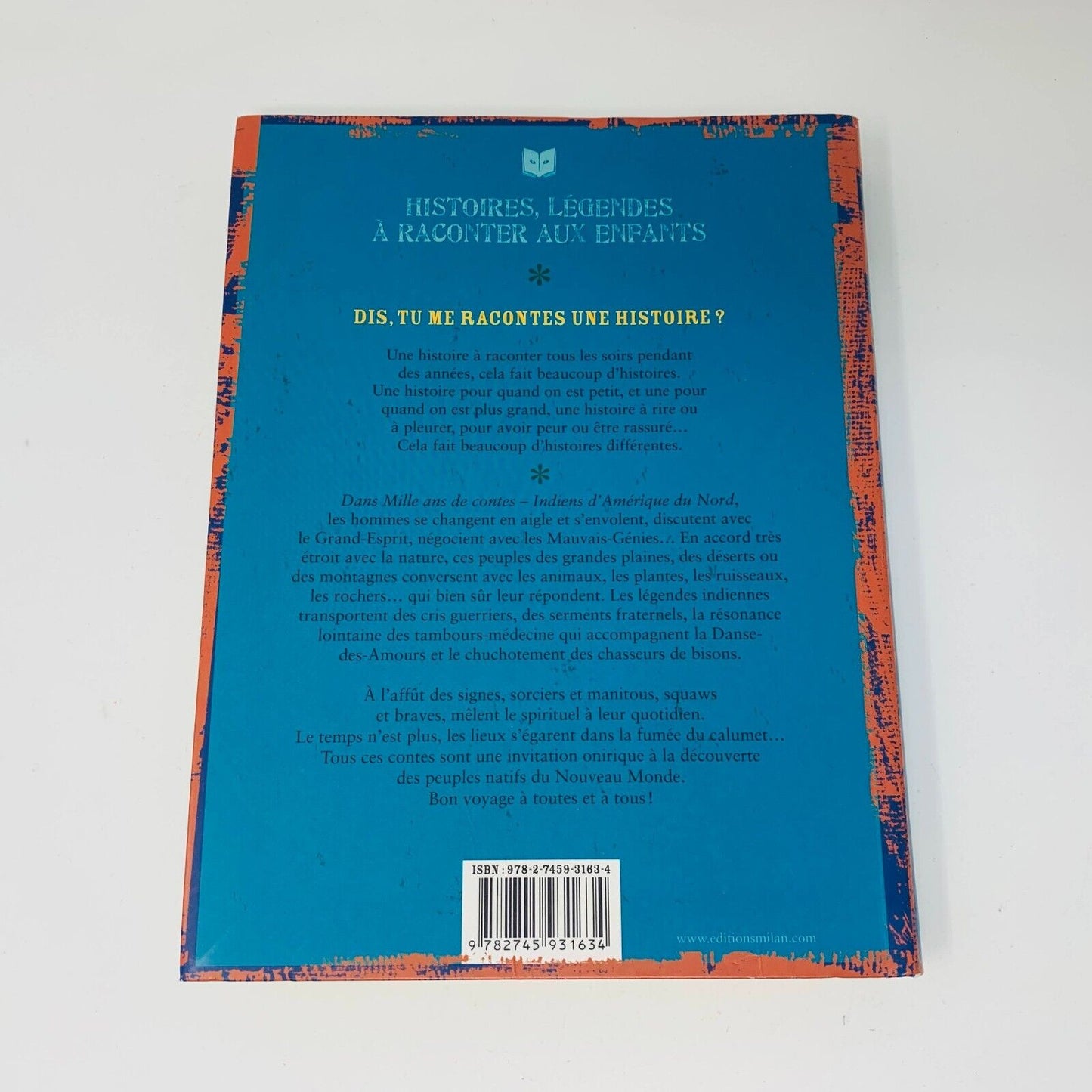 2008 Mille Ans de Contes Indiens d'Amérique du Nord Livre Milan Français French