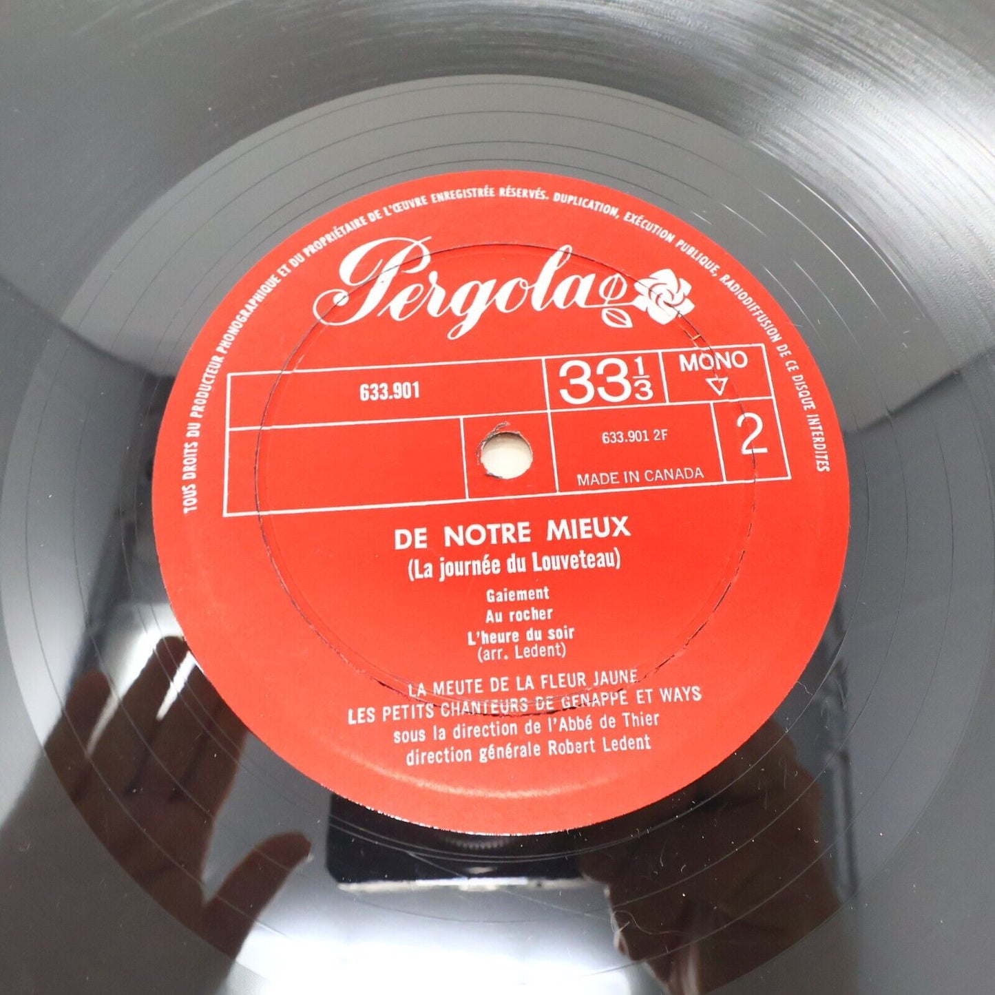 De Notre Mieux La Journée du Louveteau Chants du Scoutisme Disque LP 1967 Scouts