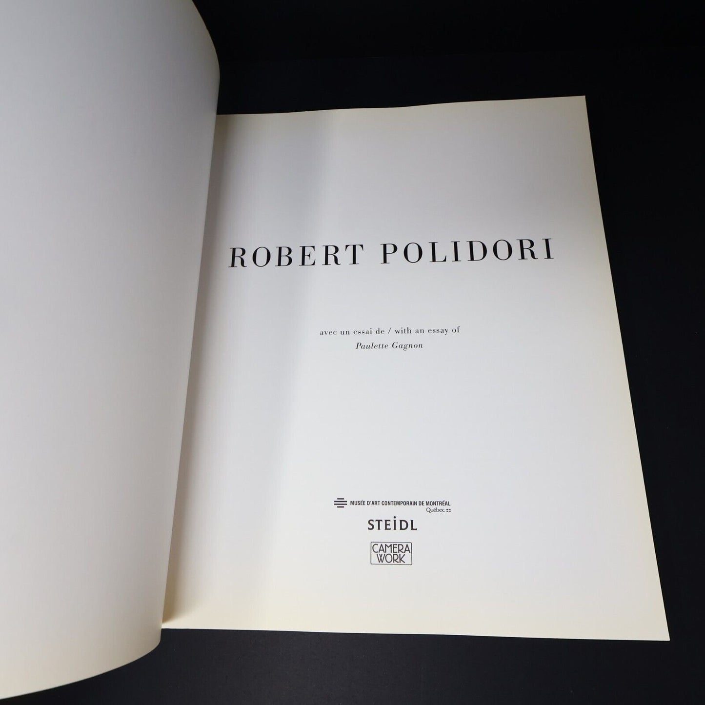 2009 Robert Polidori Musée d'Art Contemporain de Montréal Exhibition Guide PB