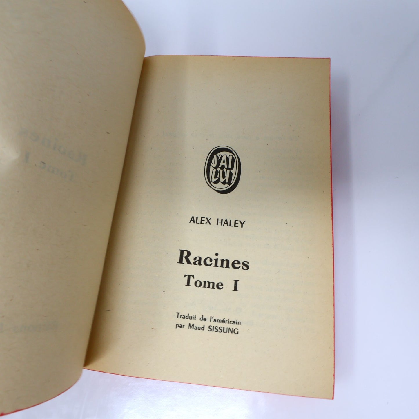 Racines #1-2 Roots Lot 2 Livres Alex Haley Fiction Historique Esclavage Français