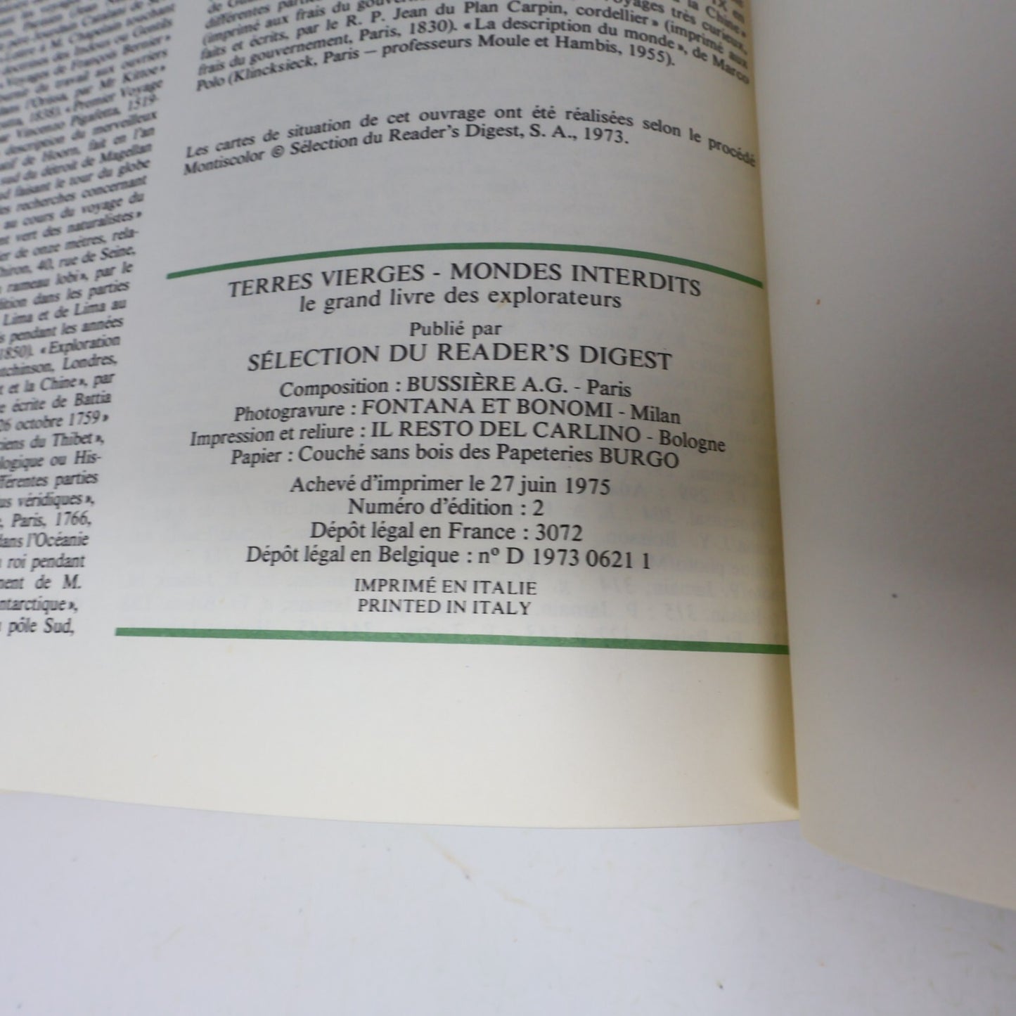1975 Terres Vierges Mondes Interdits Reader's Digest Géographie Anthropologie HC