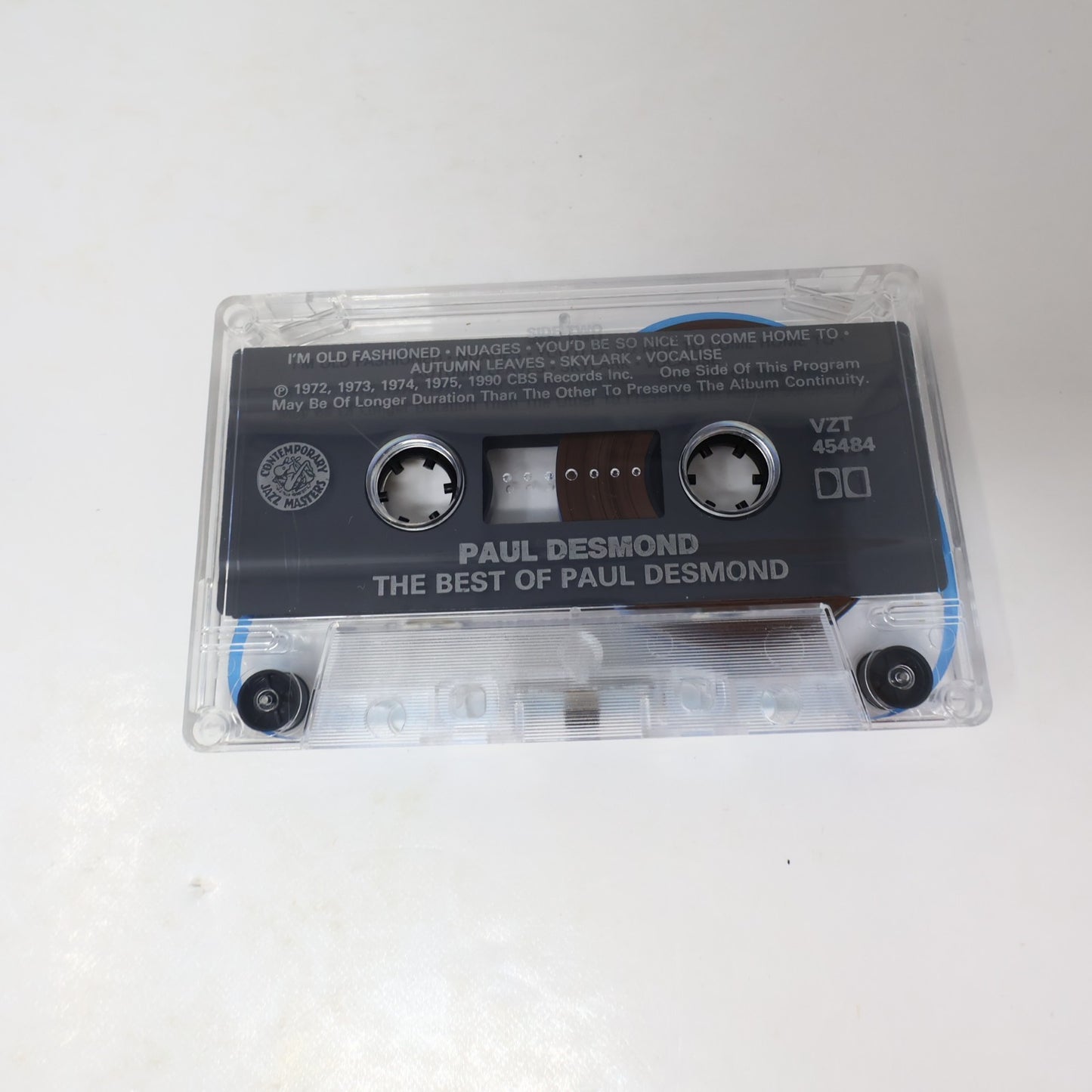 The Best Of Paul Desmond Cassette Jazz Contemporary Masters Epic VZT 45484