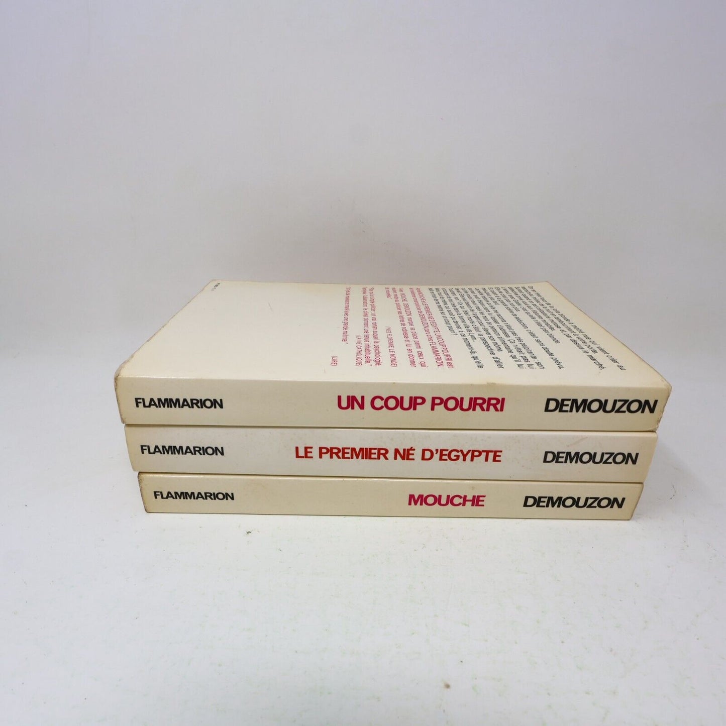 Demouzon Un Coup Pourri Mouche Premier Né d'Égypte Lot 3 Livres Espionnage 70s