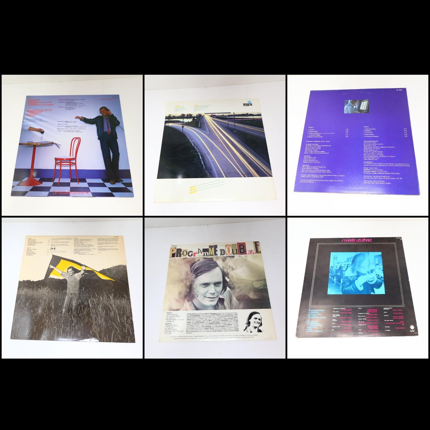 Sylvain Lelièvre Lot 6 Disques Petit Matin/Programme Double/Intersections Record