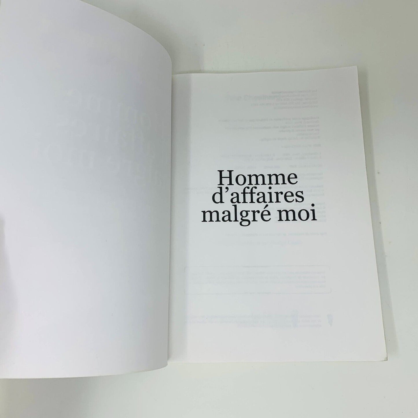 Homme d'Affaires Malgré Moi Yvon Chouinard Fondateur de Patagonia Français Livre
