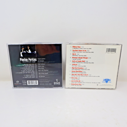 Pinetop Perkins 2 CDs Lot Sweet Black Angel/Pinetop's Boogie Woogie Blues 90s