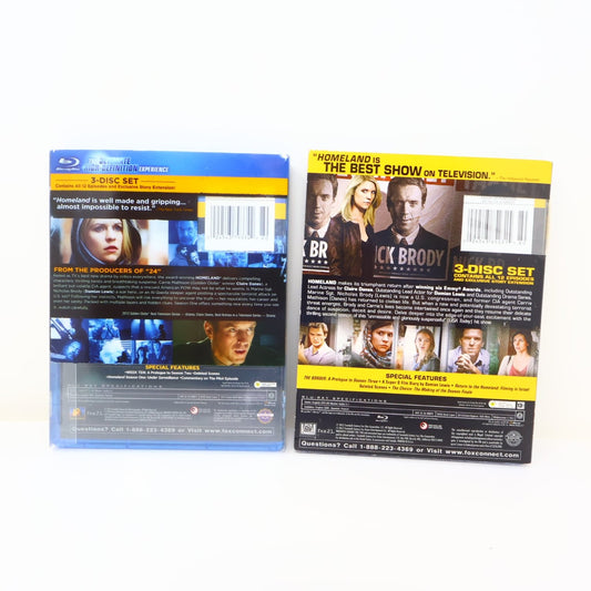 Homeland 2 Blu-ray Lot Complete Seasons 1 & 2 Claire Danes Damian Lewis NTSC