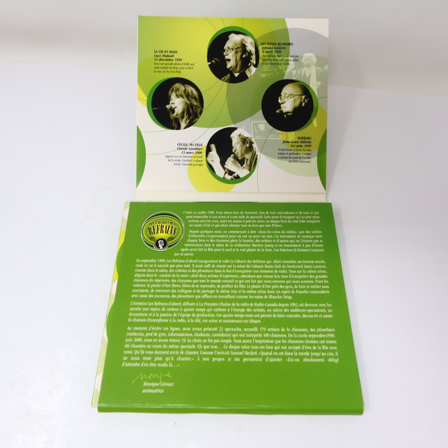 Le Cabaret Des Refrains Vol 1 & 2 Lot CD GSI Luce Dufault/Paul Piché/Dédé Fortin