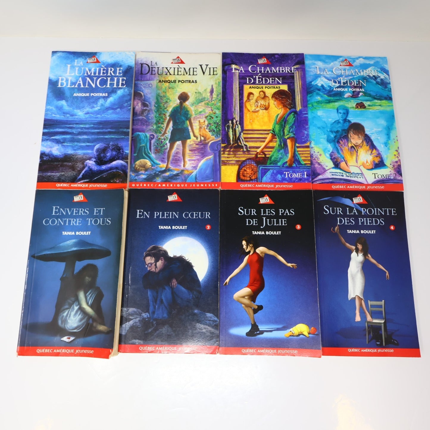 Titan Lot 19 Livres Cassiopée/Chambre d'Éden/Marie Tempête/Julie Jeunes Adultes