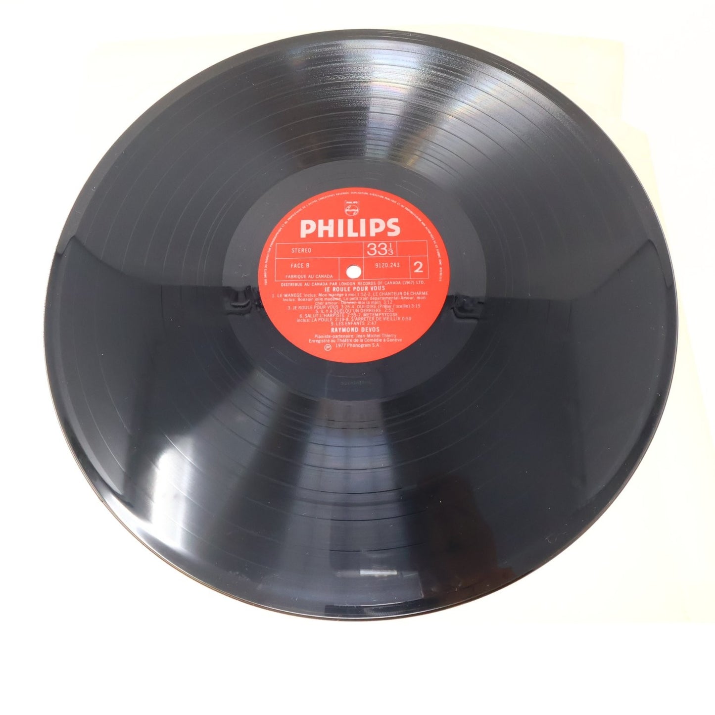 Raymond Devos Je Roule Pour Vous LP Record 1977 Philips French Humor 9120 243