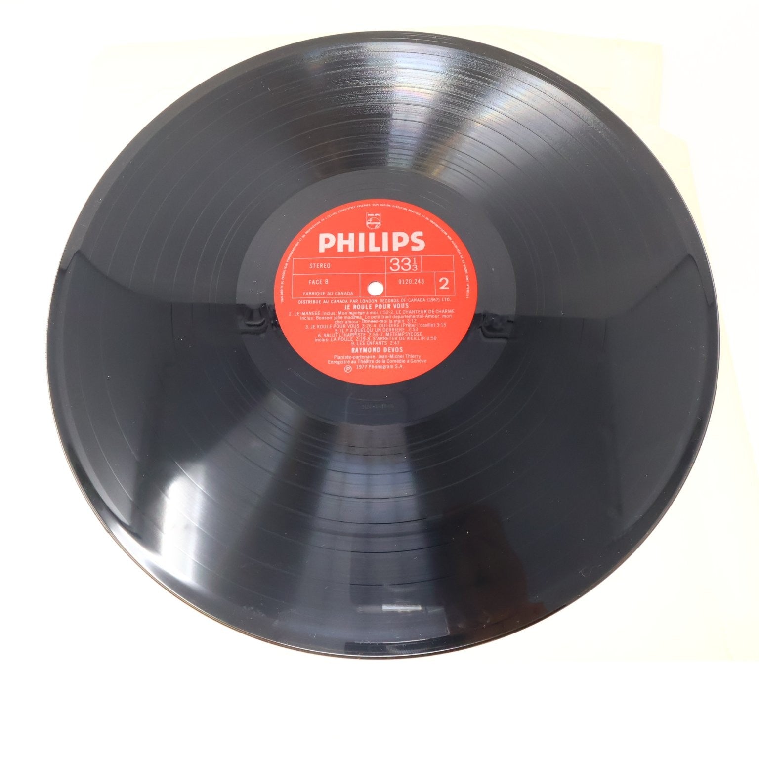 Raymond Devos Je Roule Pour Vous LP Record 1977 Philips French Humor 9120 243
