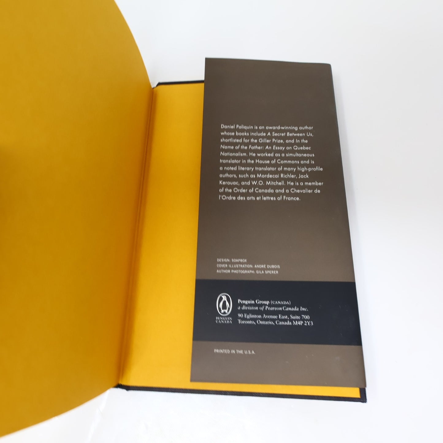 Extraordinary Canadians Réne Lévesque Signed by Daniel Poliquin Penguin Canada