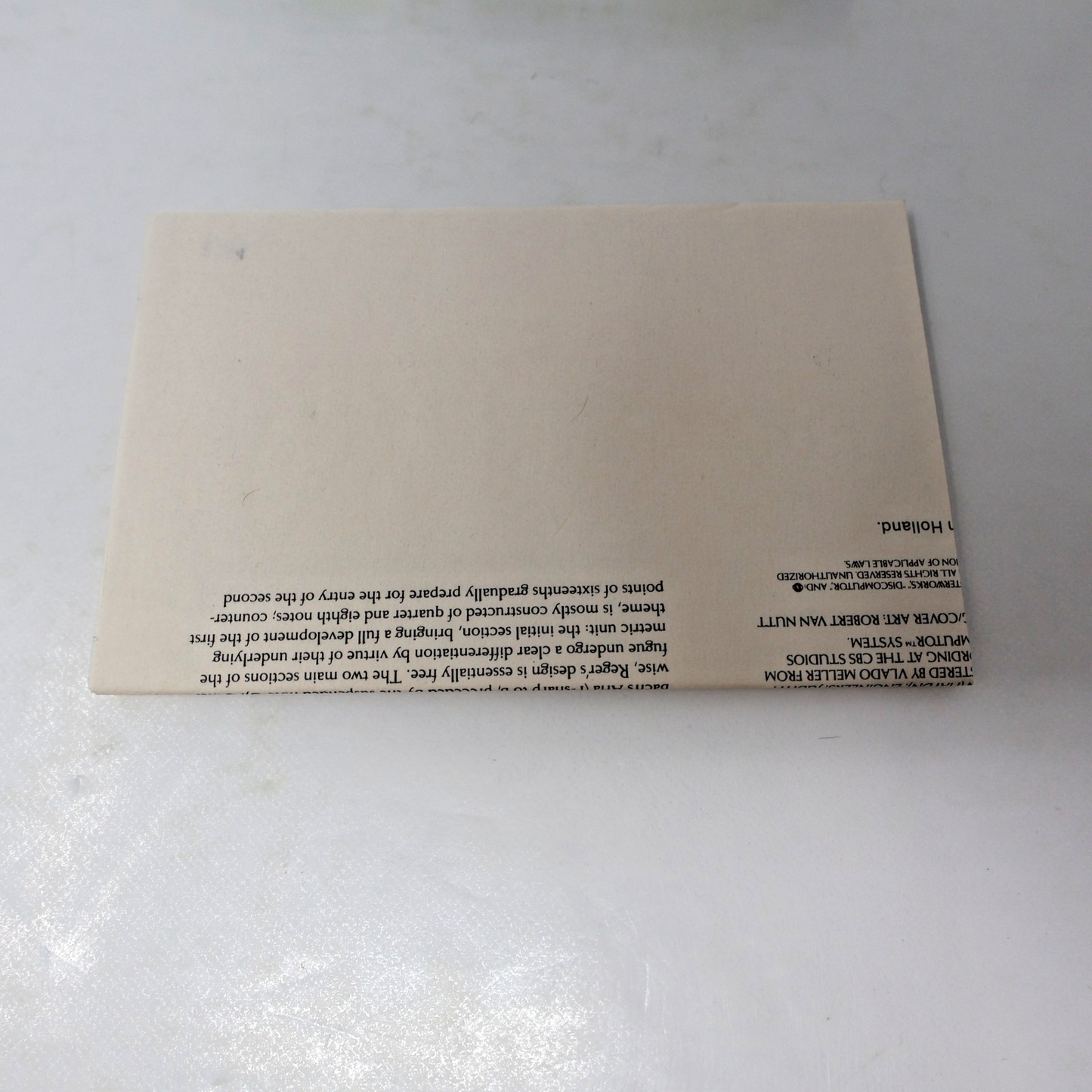 Reger/Haydn Rudolf Serkin Piano Cassette Bach Variation & Fugue/Sonata IMT 39562